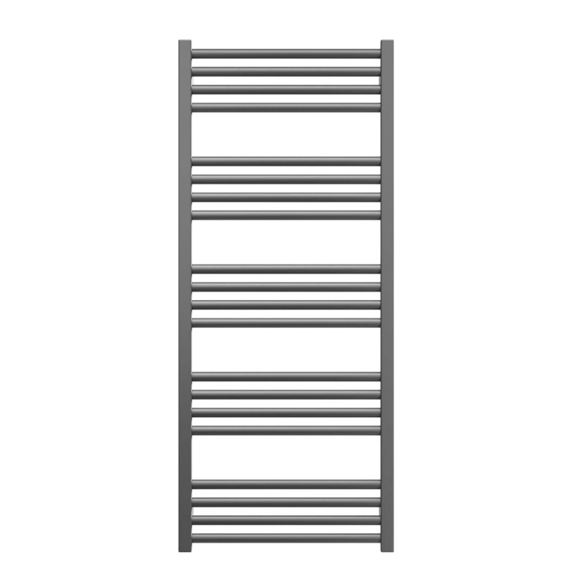 crosswater mpro heated towel rail 480x1140mm slate