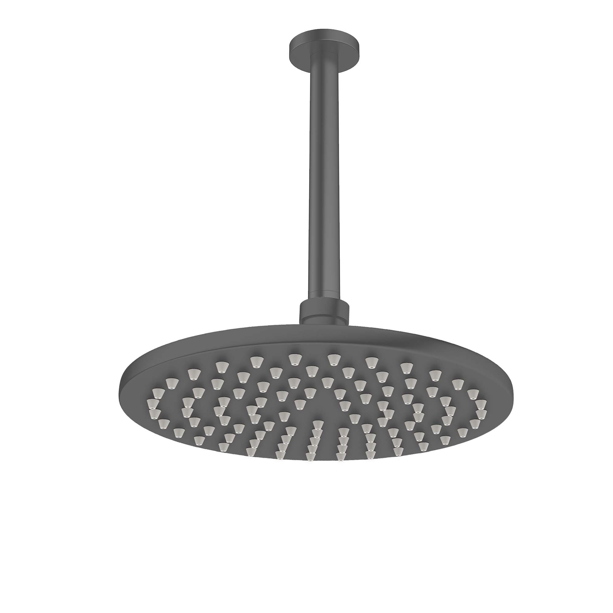 crosswater mpro shower head wall mounted slate
