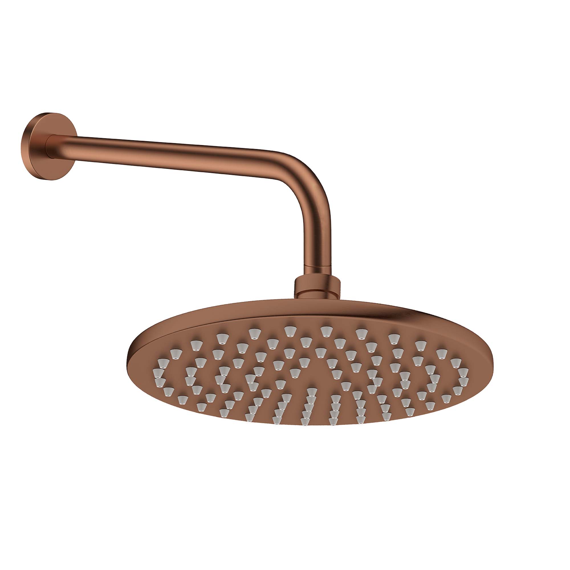crosswater mpro shower head wall mounted brushed bronze