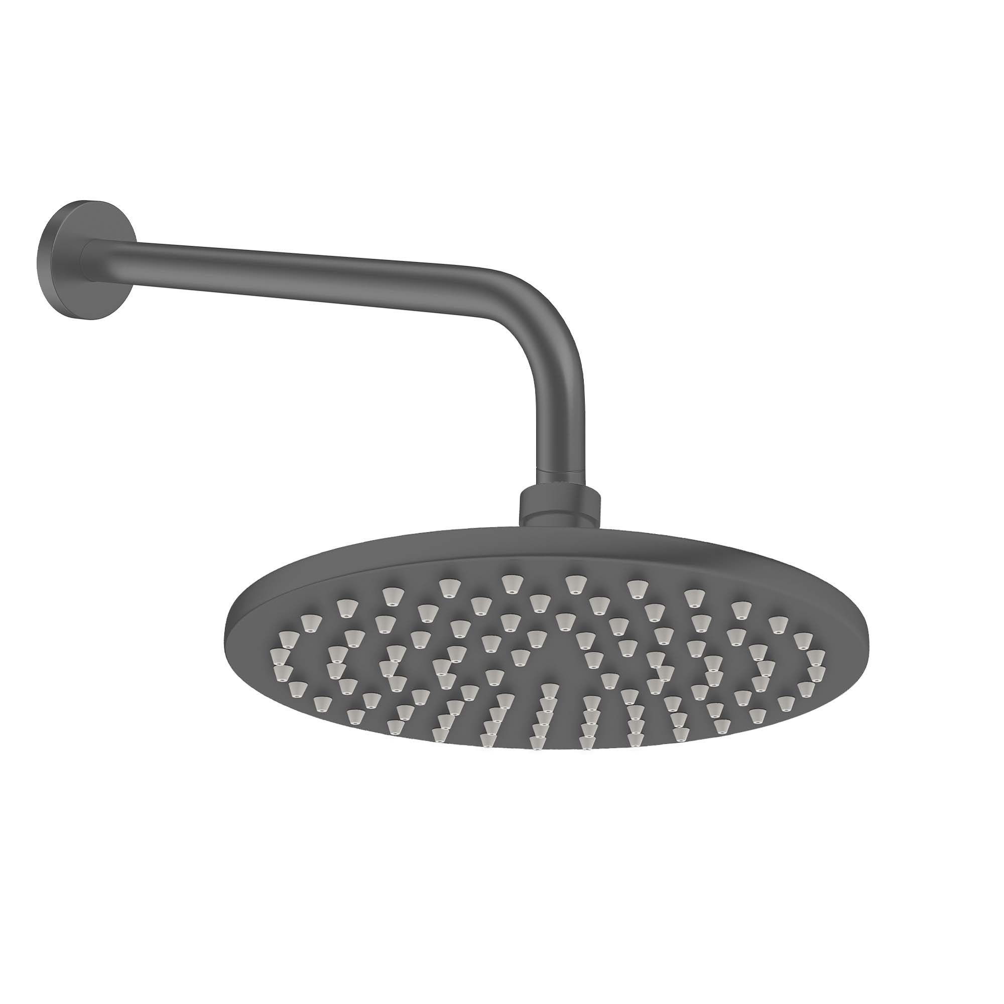 crosswater mpro shower head wall mounted slate