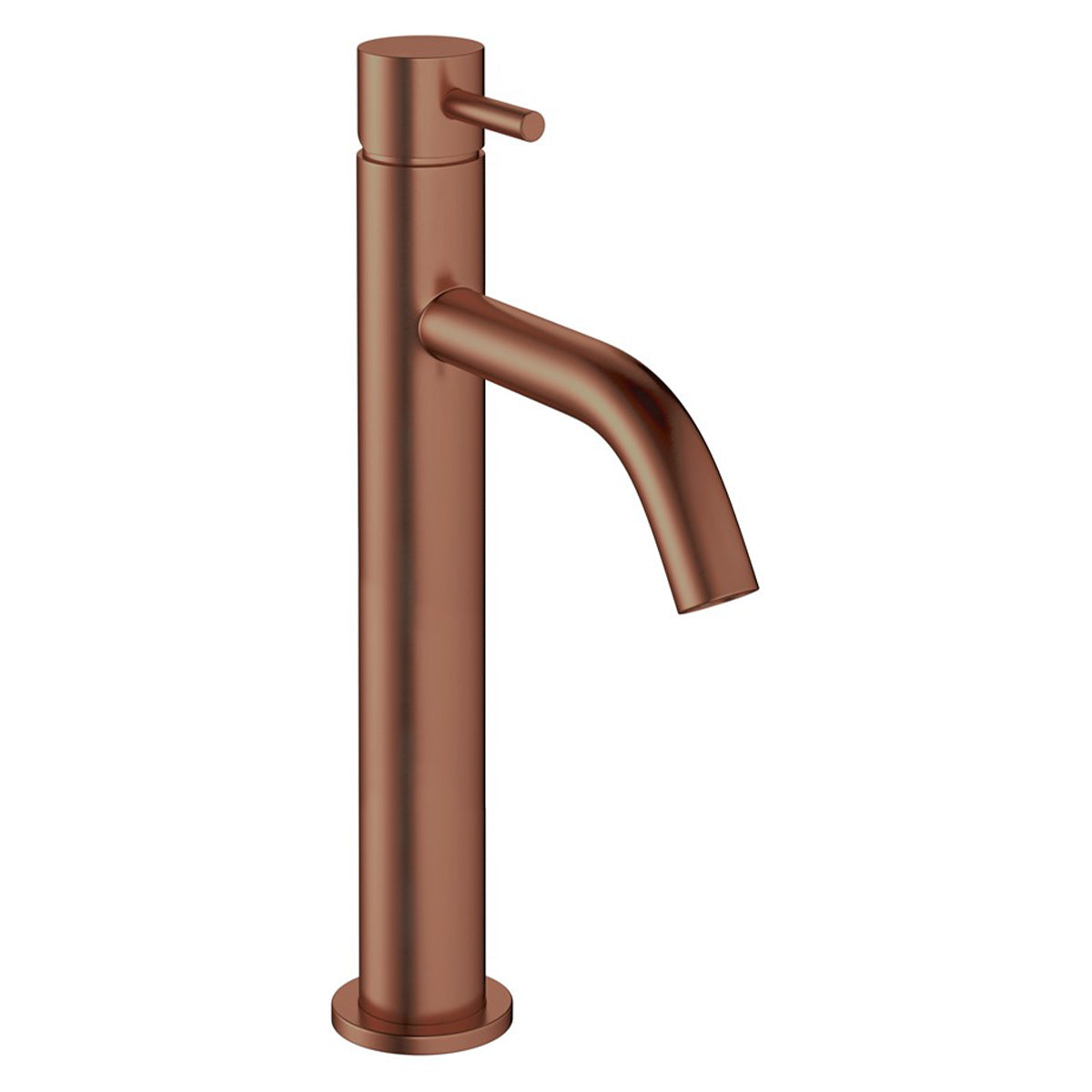 crosswater mpro tall basin mixer brushed bronze