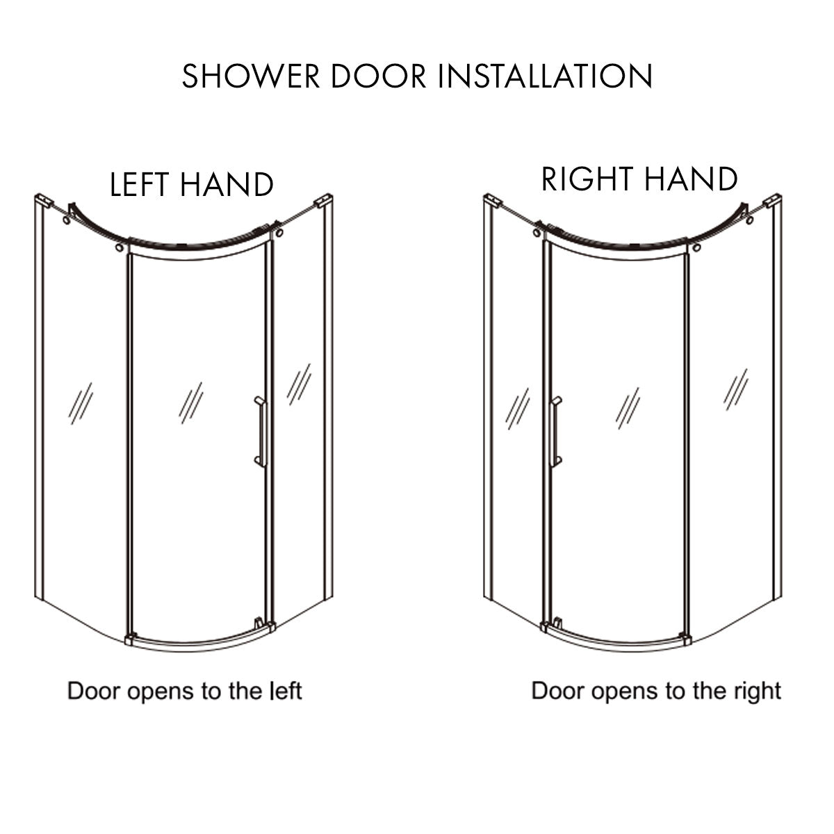 Crosswater Optix 10 Quadrant Shower Door - 900mm