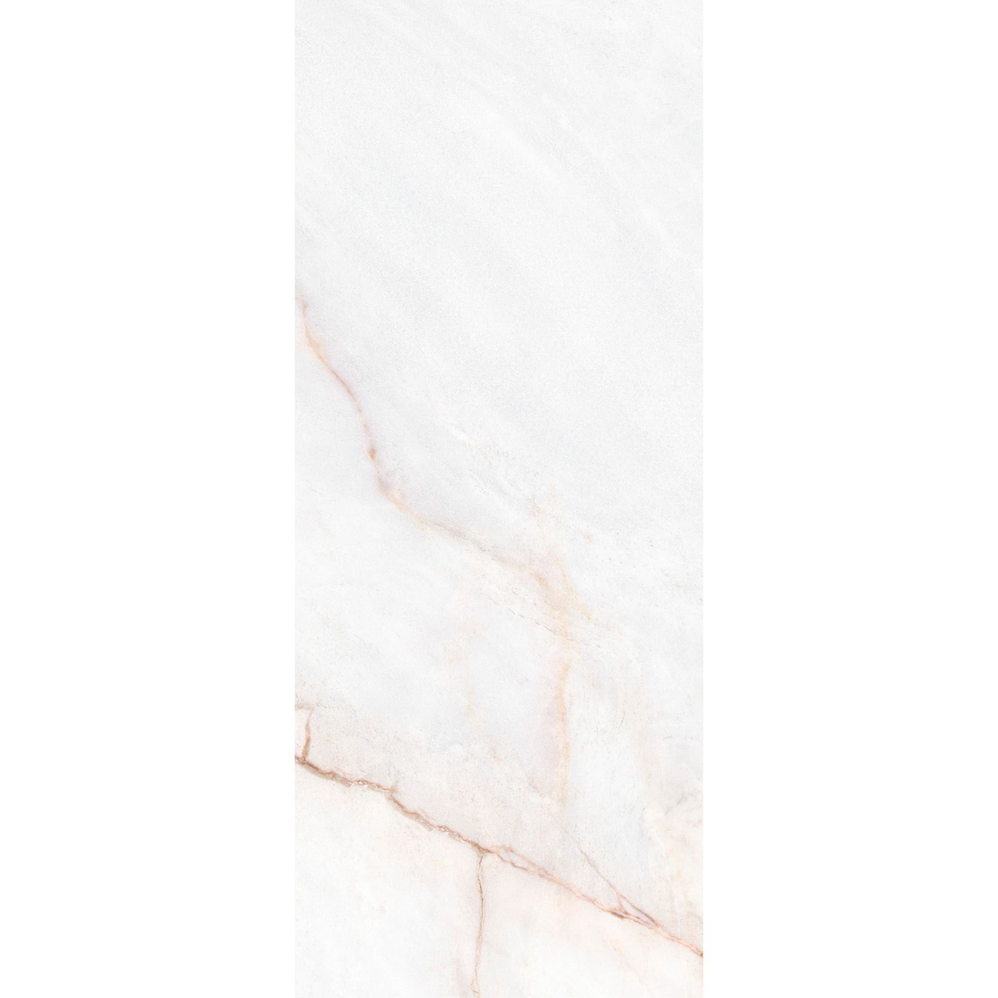 Dahlia White 4D Marble Effect Wall Tile 33x100cm Matt Deluxe Bathrooms