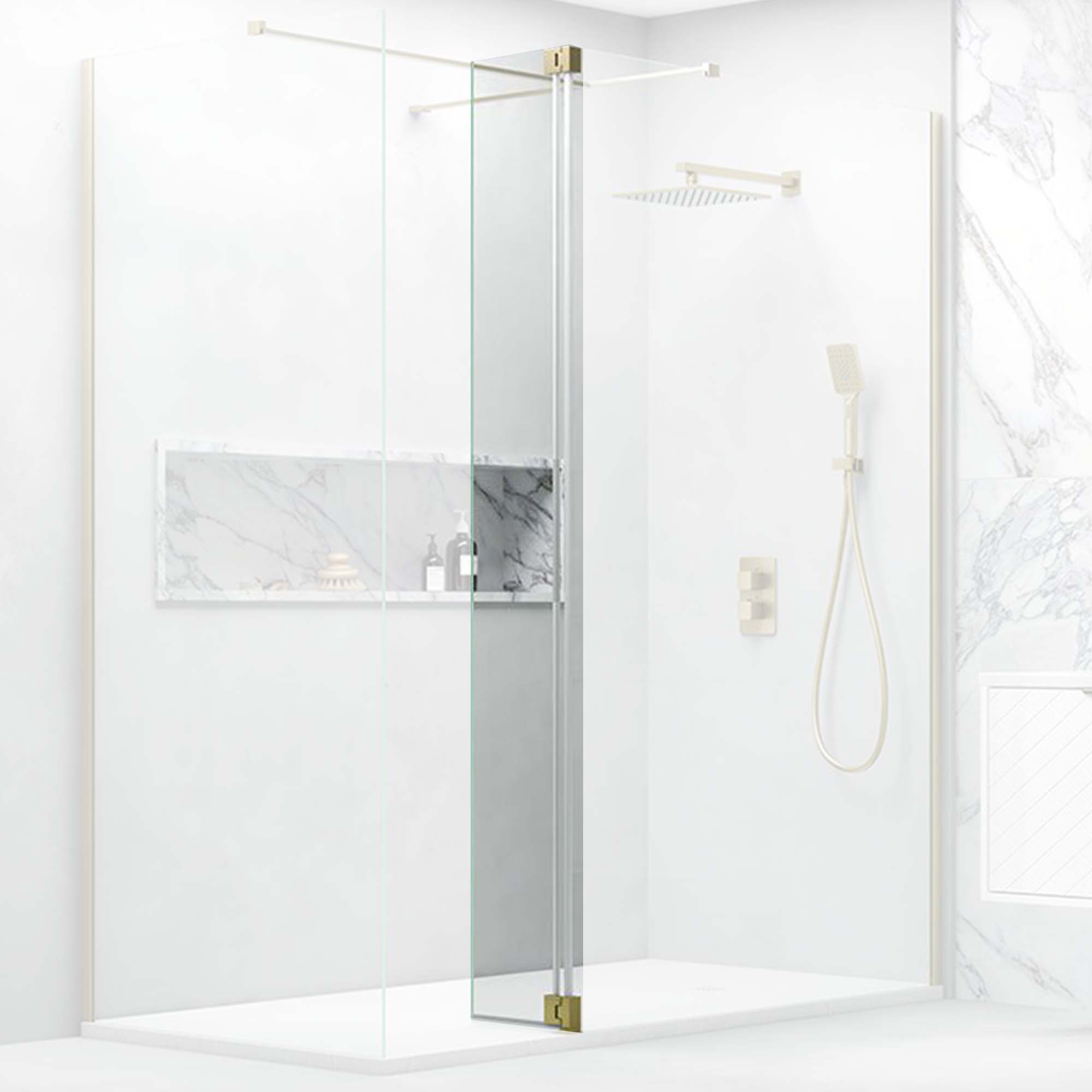 deluxe flipper panel for wetroom screen isolated
