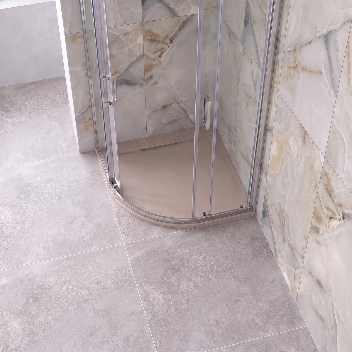 Serenity Quad Non-Slip Slate Shower Tray