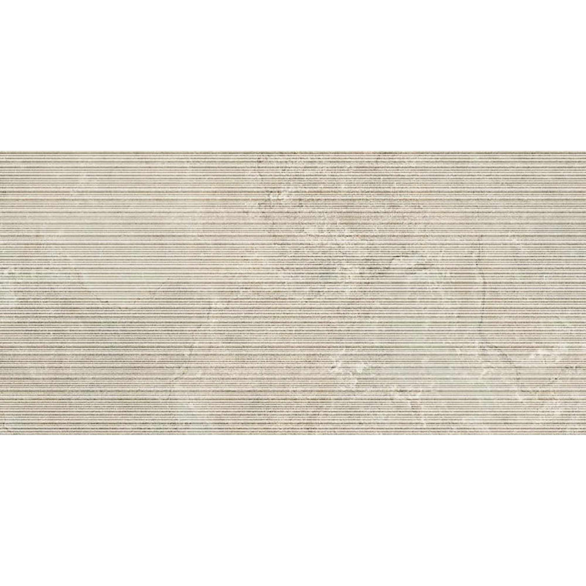 Dorset Beige Fluted Decor Cross Cut Porcelain Tile 60x120cm Matt