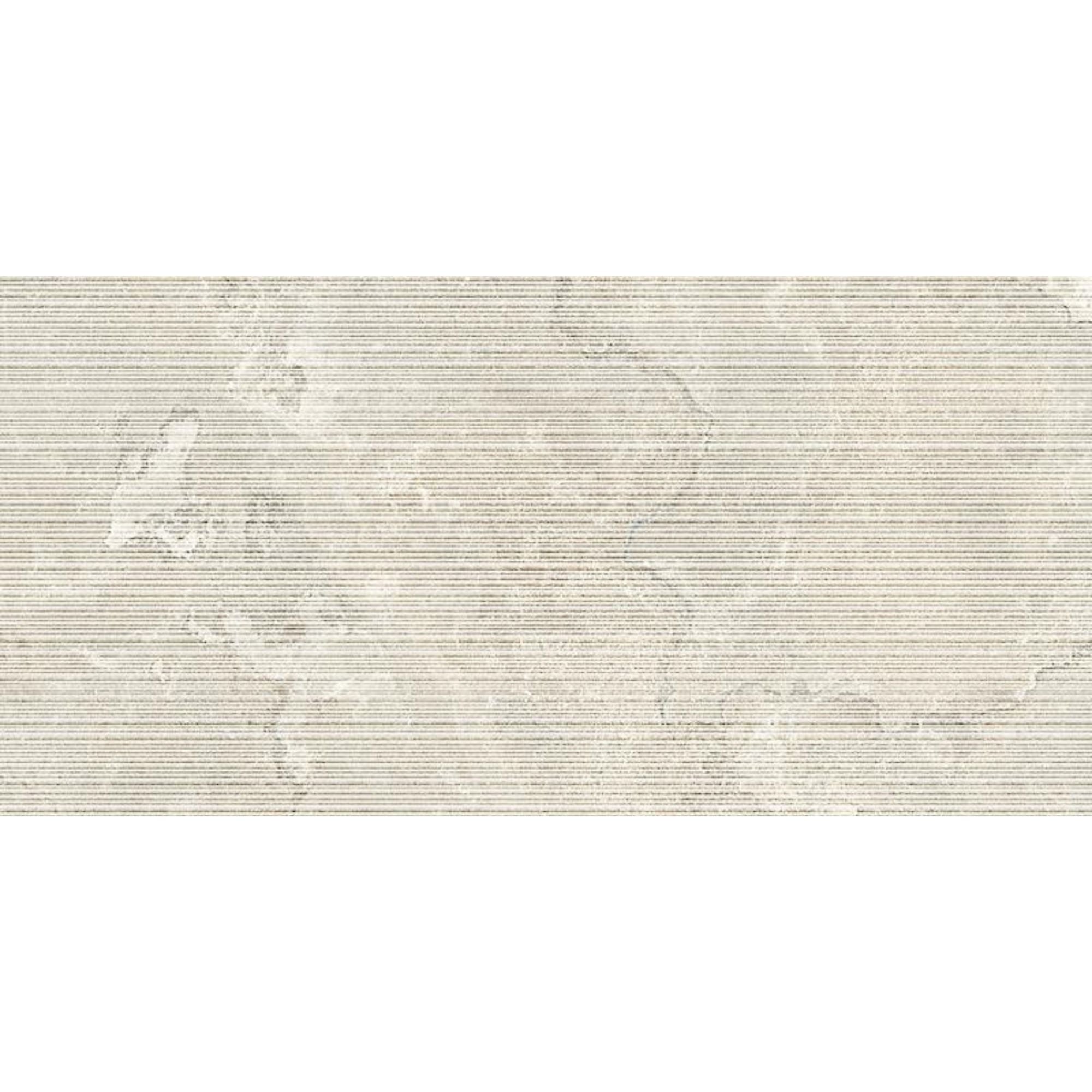 Dorset Bianco Fluted Decor Cross Cut Porcelain Tile 60x120cm Matt