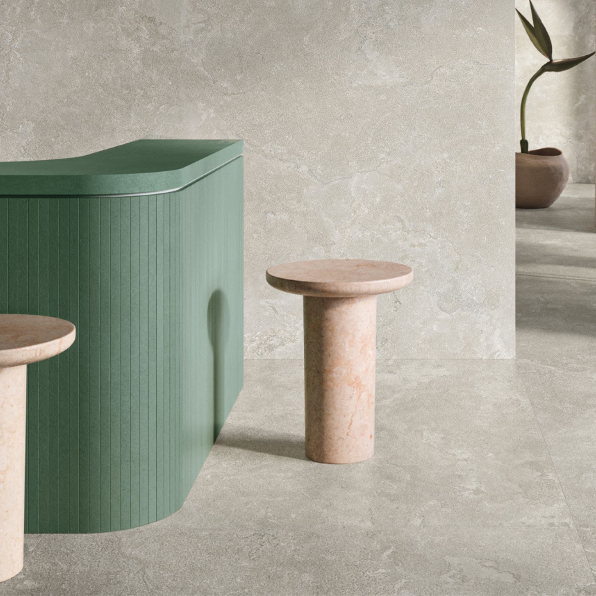 Dorset Cenere Stone Effect Cross Cut Porcelain Tile 60x120cm Matt