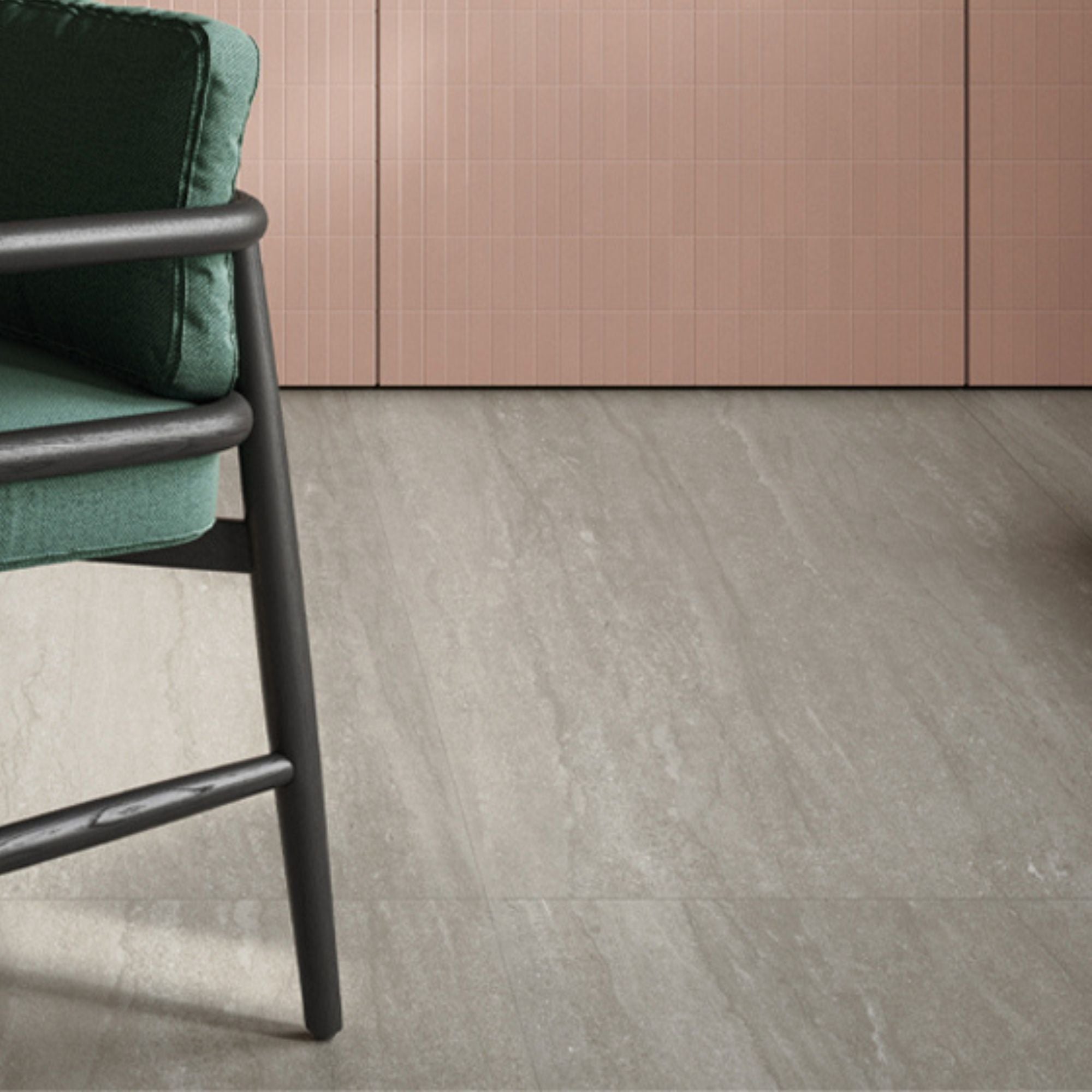 Dorset Cenere Stone Effect Vein Cut Porcelain Tile 60x120cm Matt