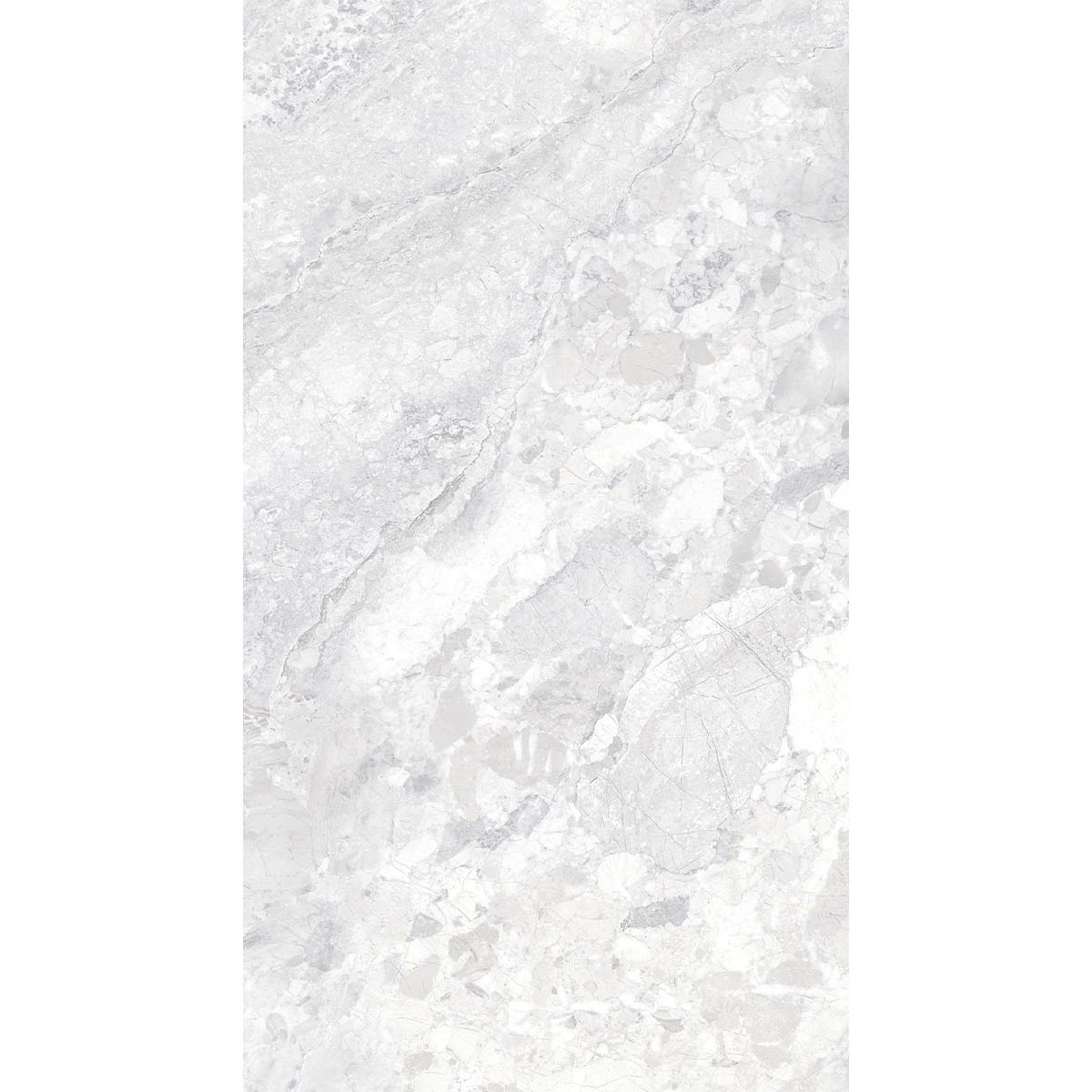Dreamy Cloud 4D Shaped Matt White Marble Tile 100 x 100cm