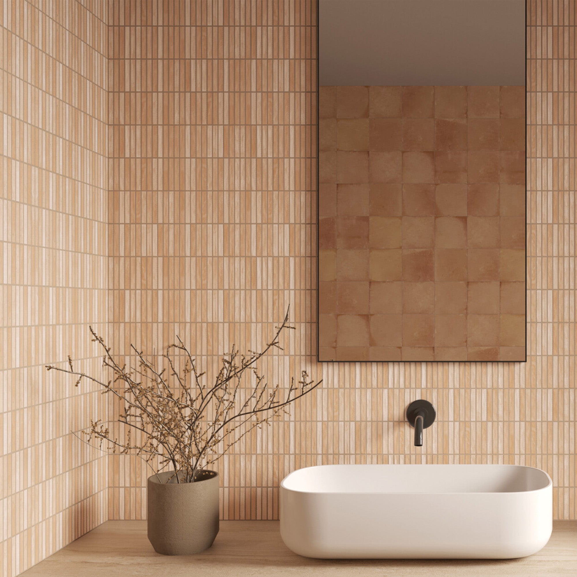 harmony duna clay wall tile 20x20cm