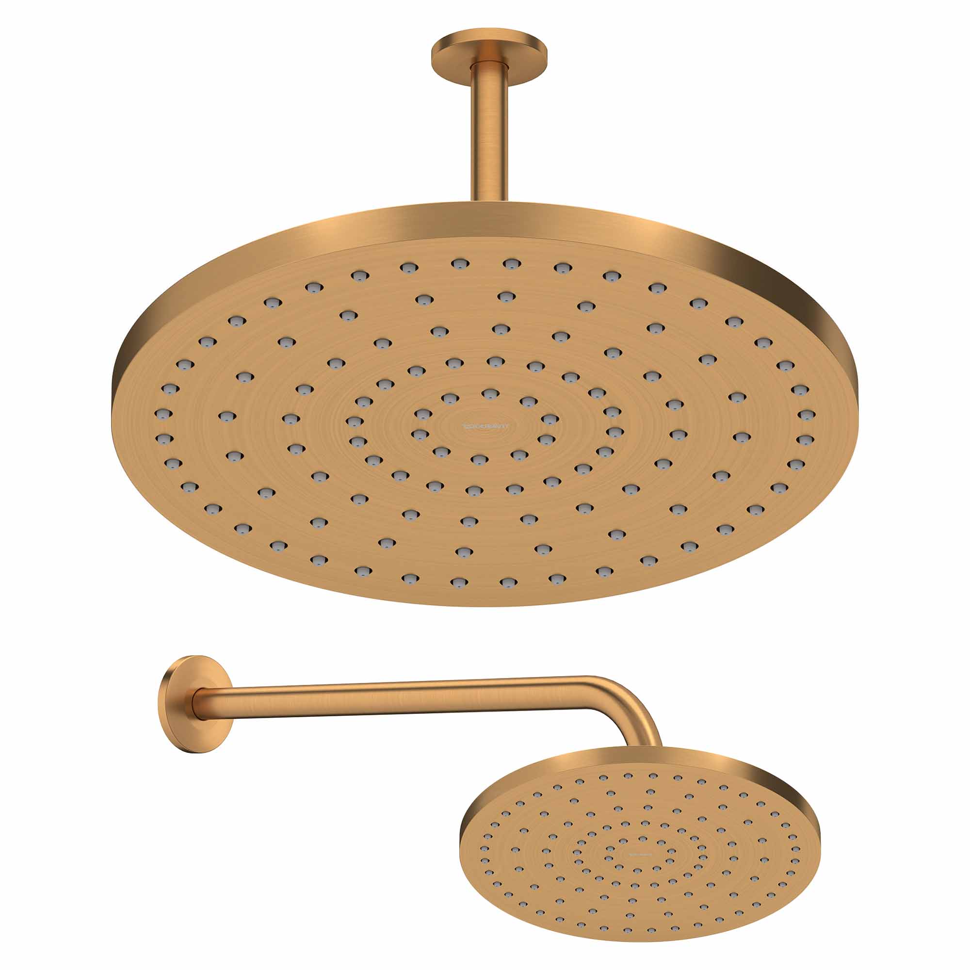 duravit 1jet 250 minusflow showerhead brushed bronze