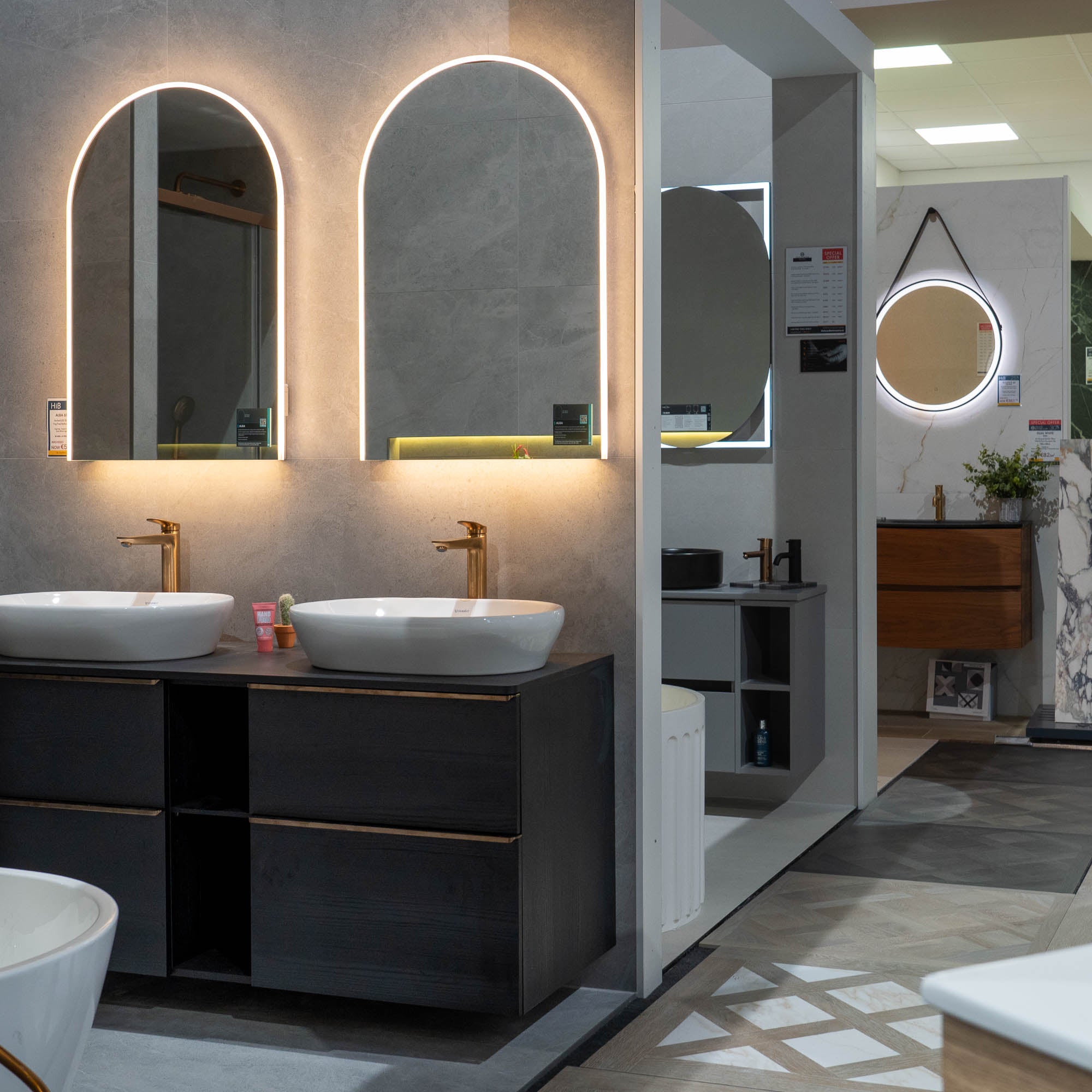 Duravit D-Neo 1400 Wall Mounted 4-Drawer Double Vanity Unit With Worktop - Black Oak