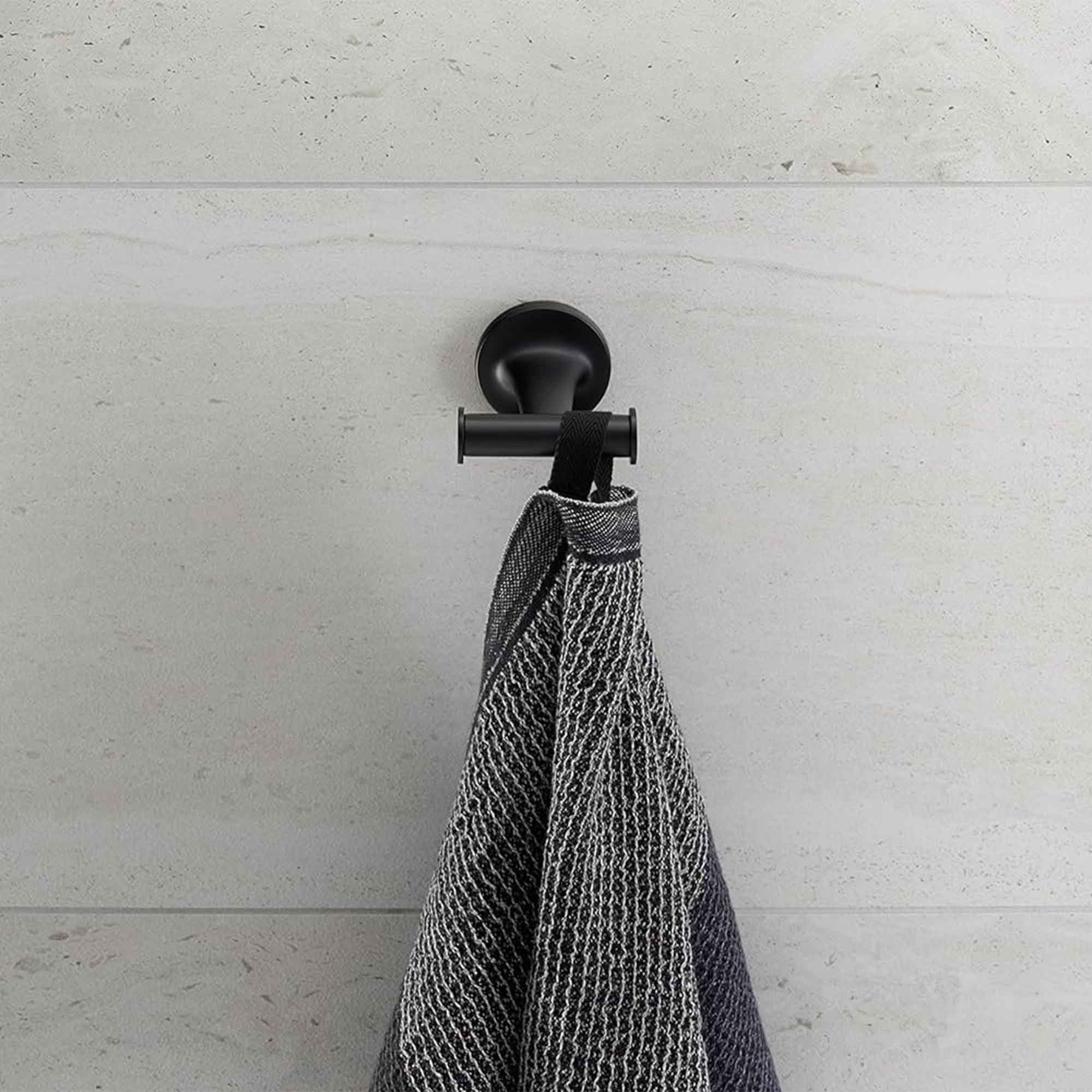 duravit starck t double robe hook matt black