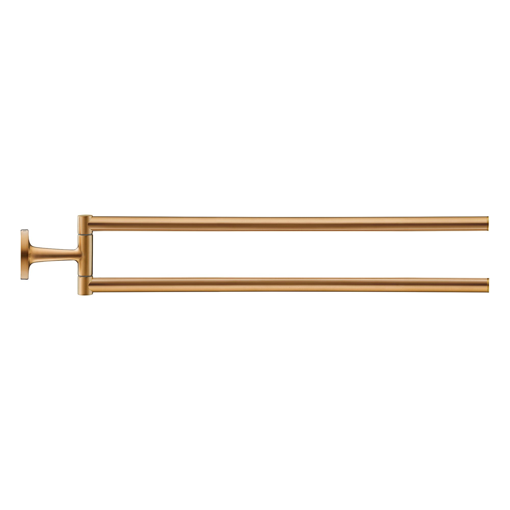 duravit starck t hinged double towel rail brushed bronze