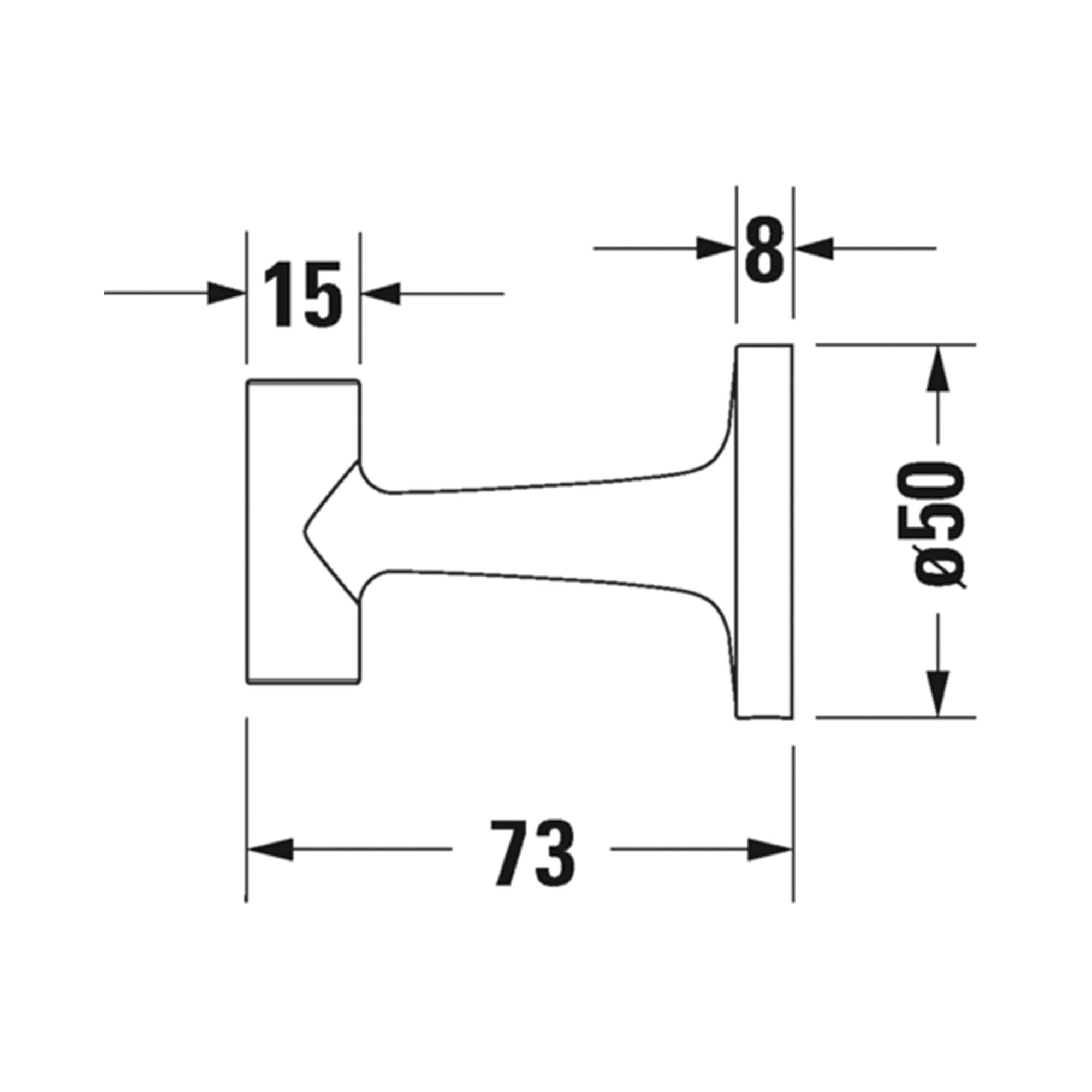 duravit starck t robe hook