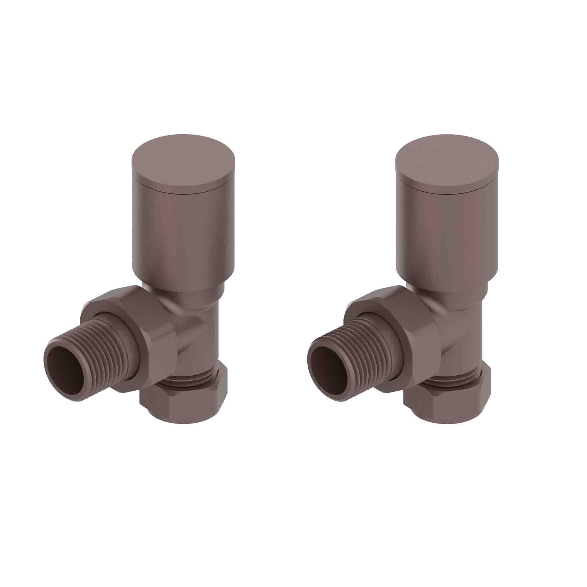 elliot angled rad valves brushed bronze