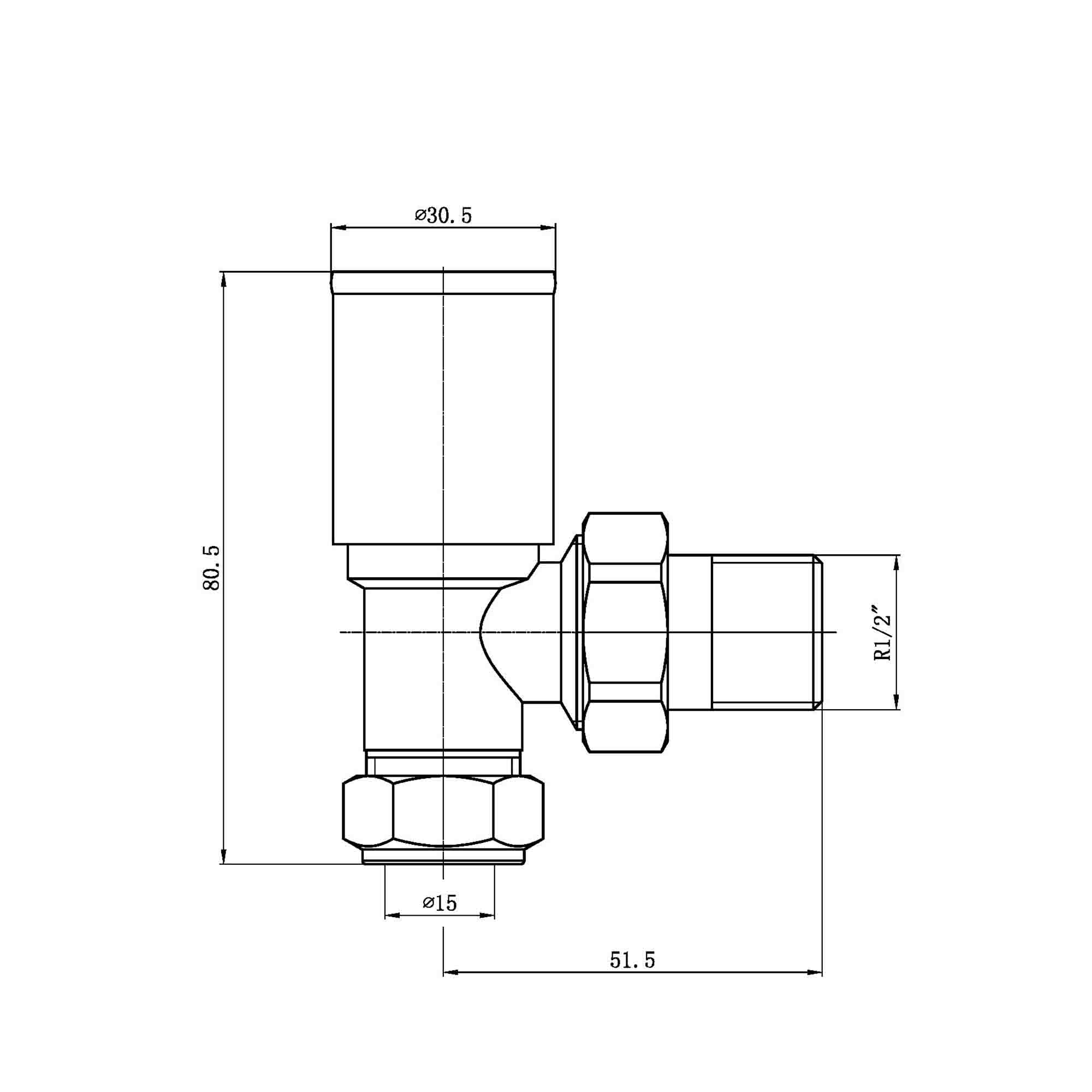 Elliot Angled Radiator Valves