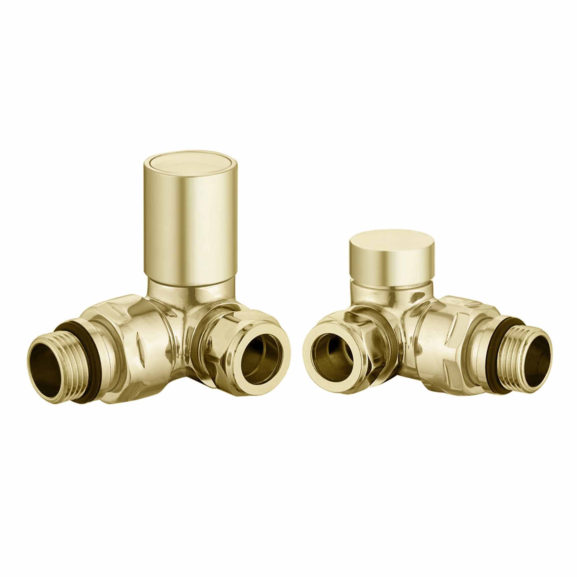elliot corner rad valves brushed brass