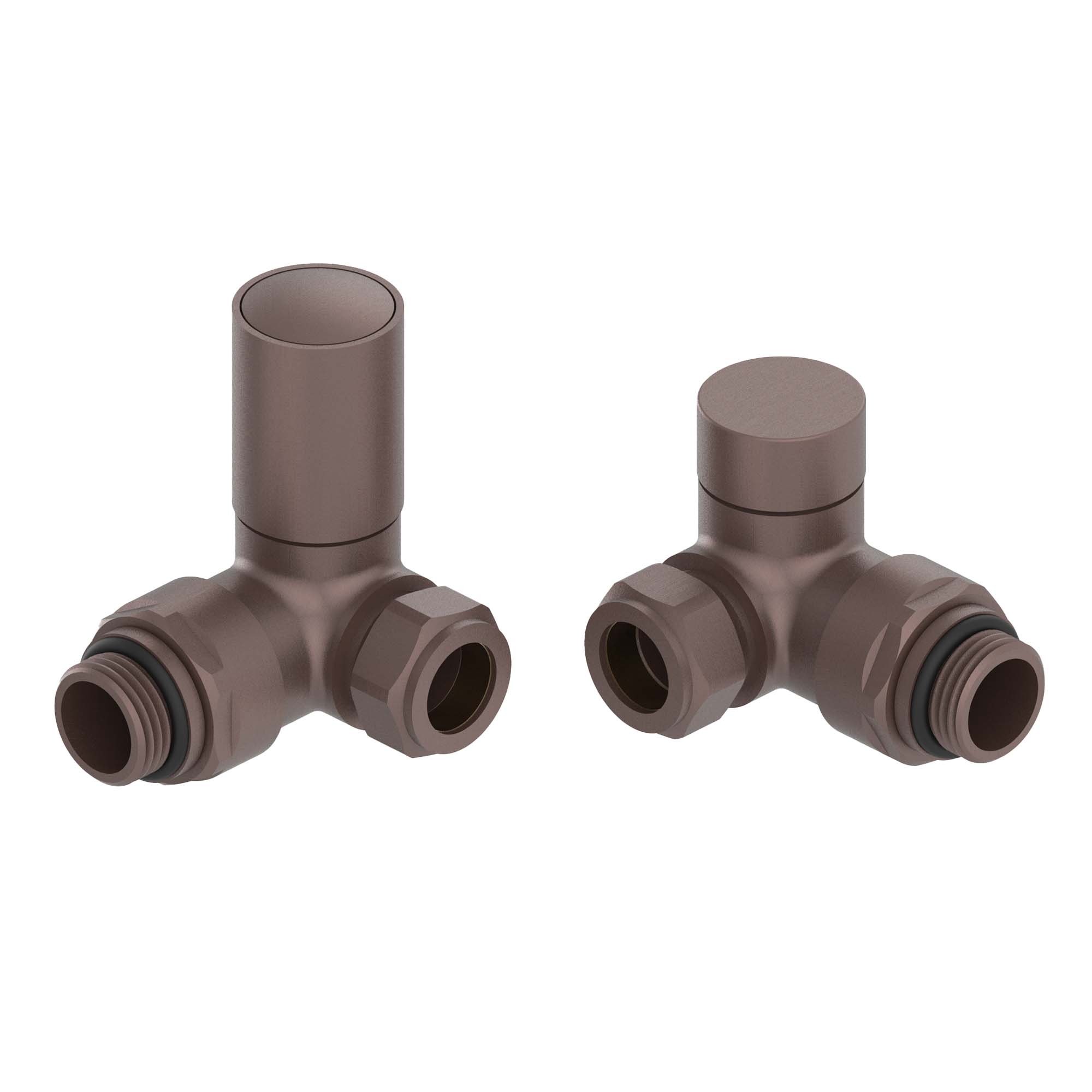 elliot corner rad valves brushed bronze