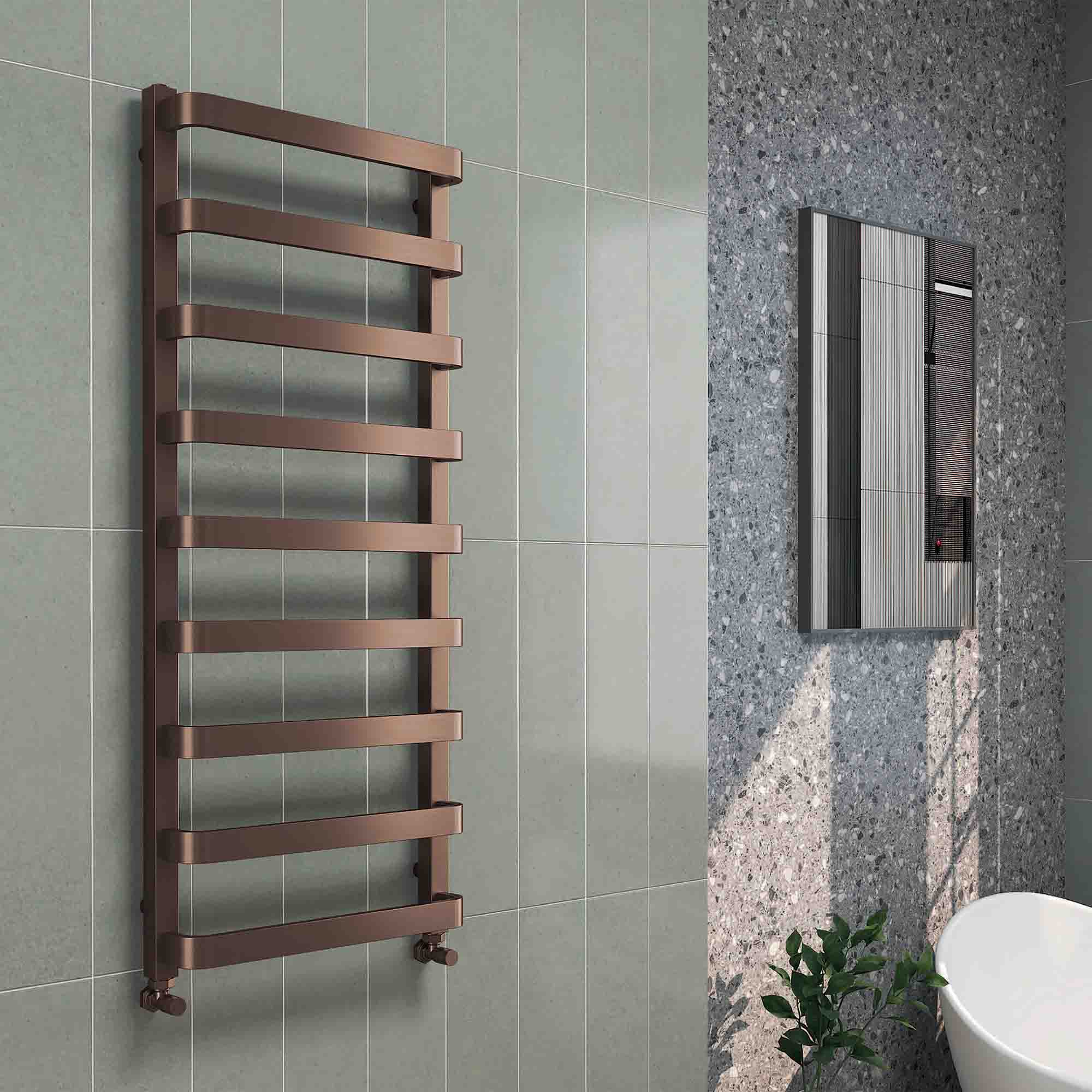 Elliot Flat Tube Heated Towel Rail - Main Image