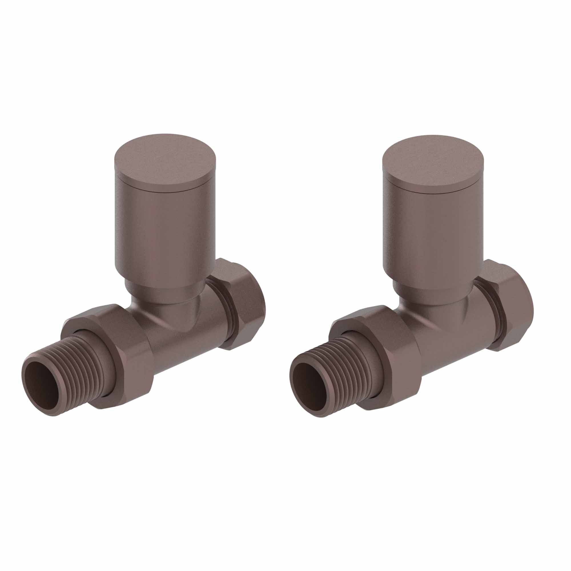 elliot straight rad valves brushed bronze