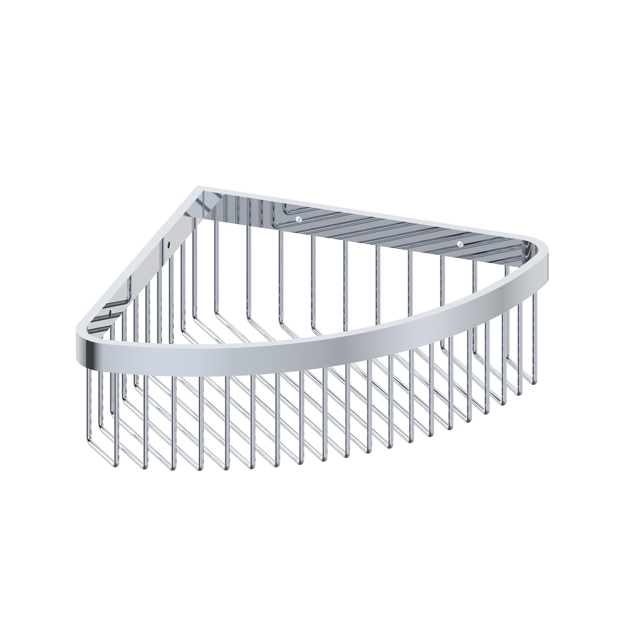 elliot wall mounted corner shower basket chrome