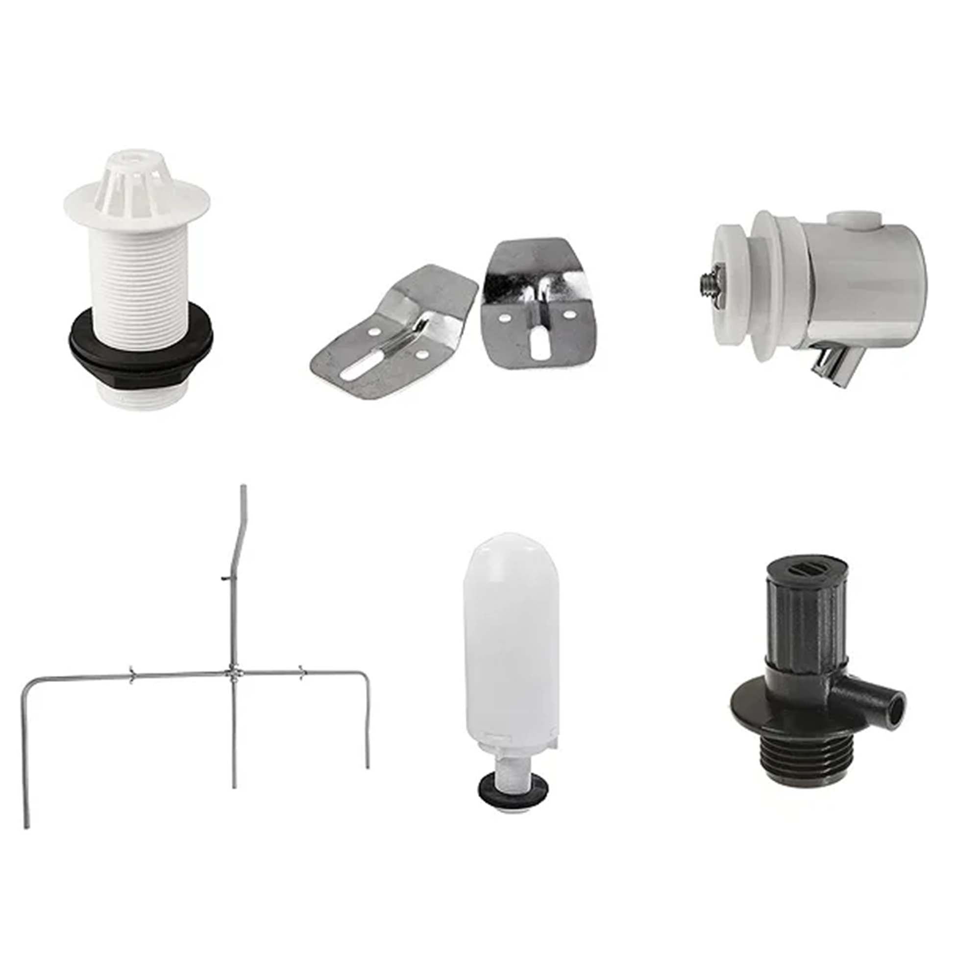 Exposed Urinal Pack with 3 x 500mm Top Inlet Urinal Bowls with 9L Ceramic Cistern - Gloss White