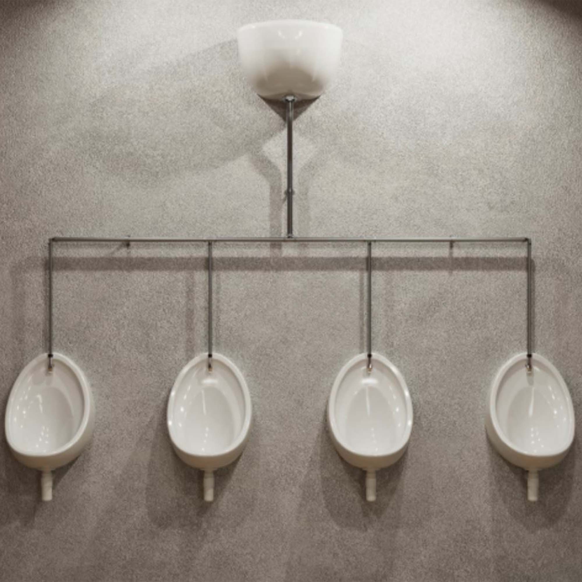 exposed urinal pack 4x500mm urinal bowls with 9l ceramic cistern