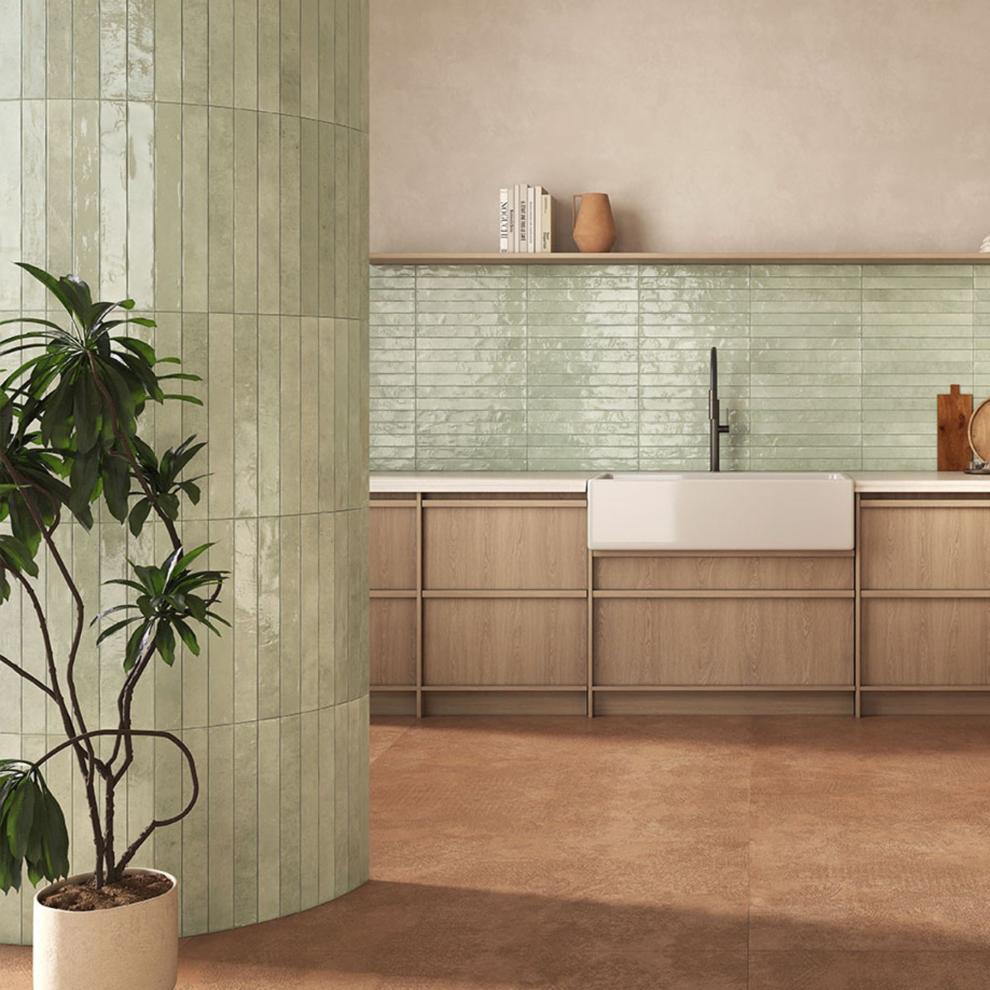 Fado Aquifer Porcelain Tile 4.8x45cm Gloss