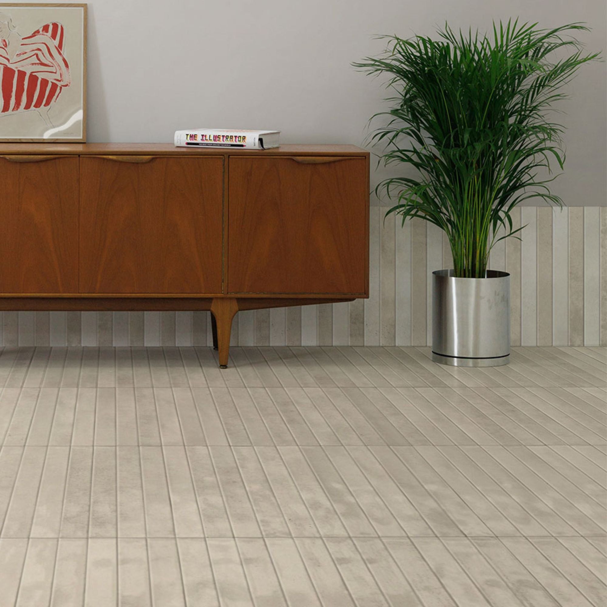 Fado Ceramic Porcelain Tile 4.8x45cm Gloss