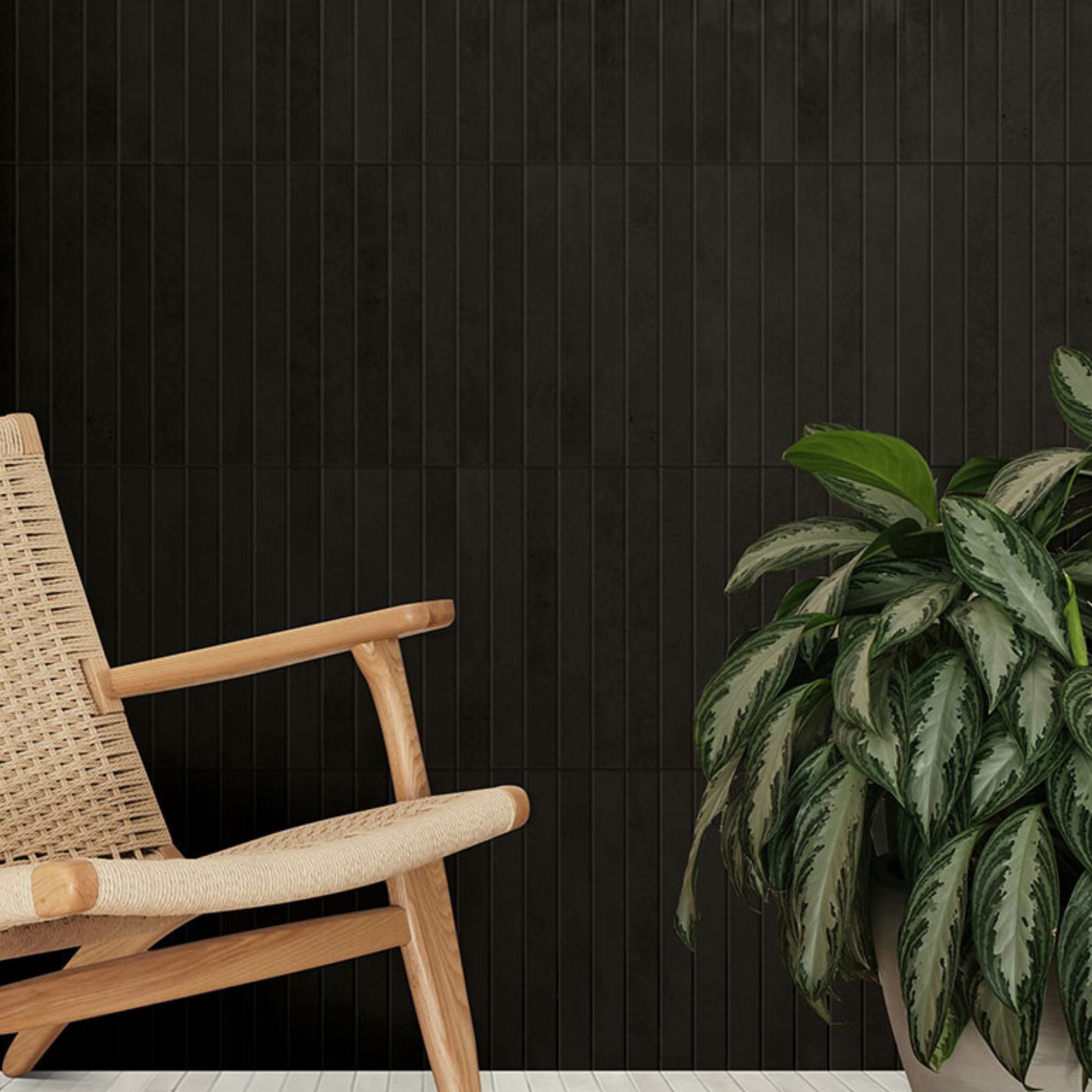 Fado Smoke Porcelain Tile 4.8x45cm Gloss