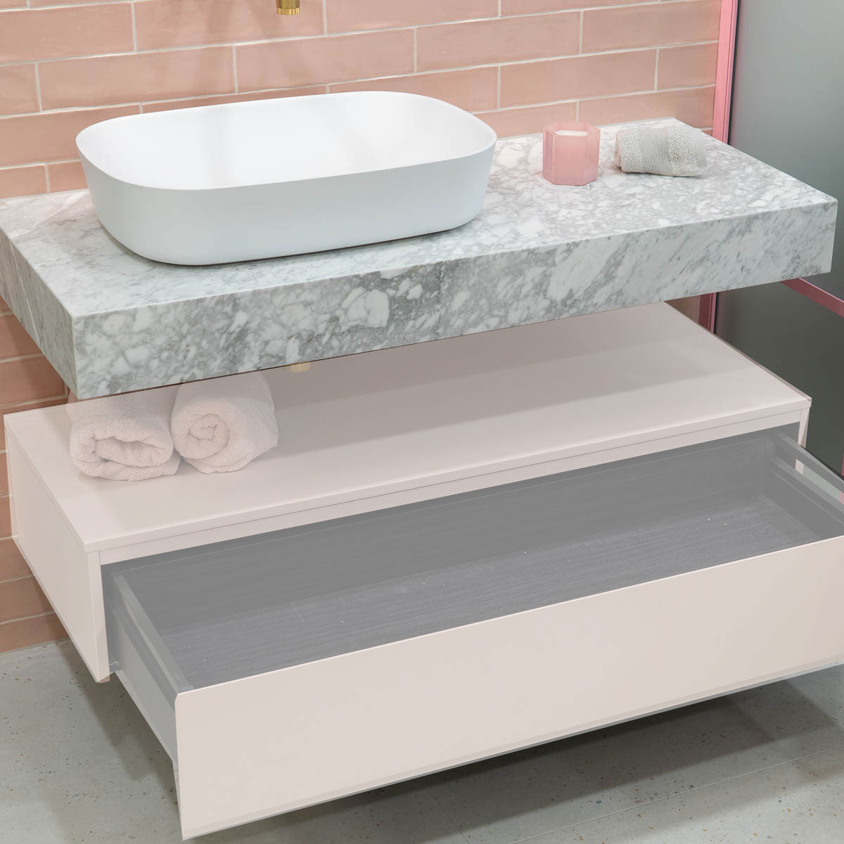 Fiora Pure Designer Floating Tabletop Console