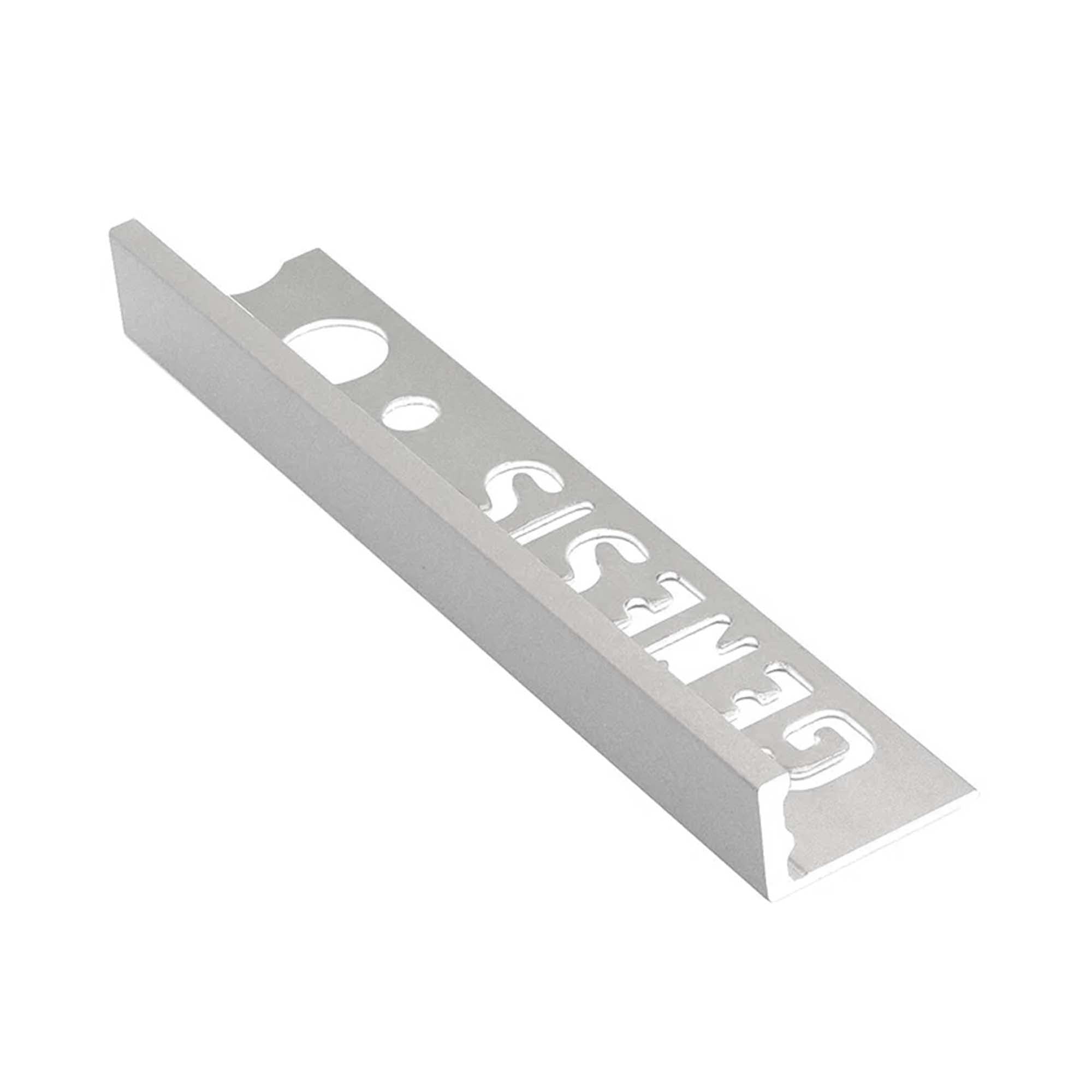 flat edge tile trim brushed stainless steel