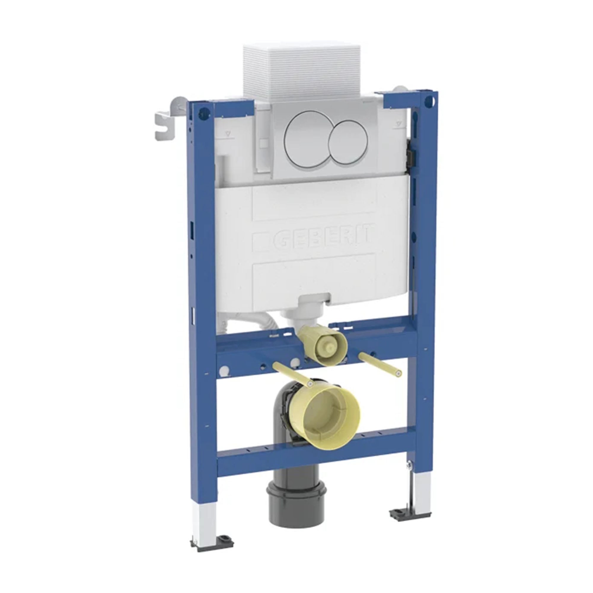 geberit alpha 82cm duofix toilet frame for wall hung wc with 12cm concealed cistern and chrome flush plate