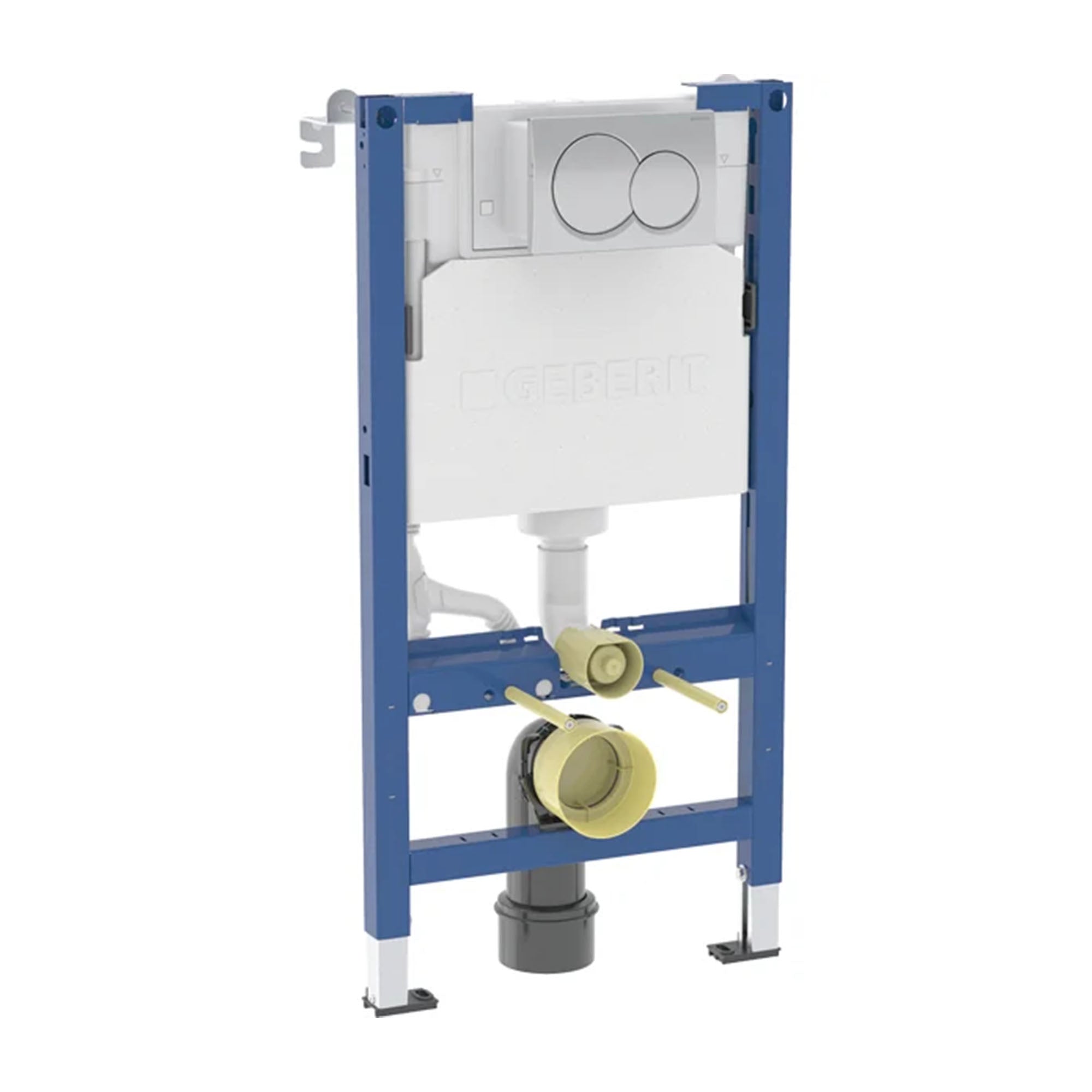 geberit alpha 98cm duofix toilet frame for wall hung wc with 12cm concealed cistern and chrome flush plate