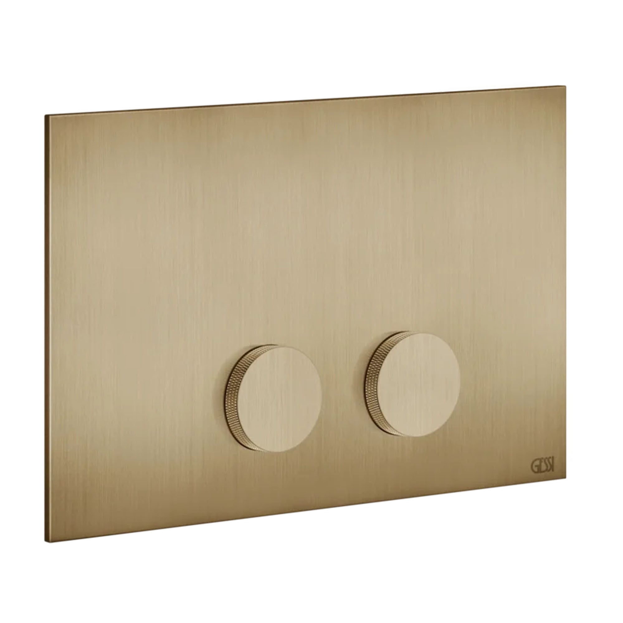 Gessi anello flush cover plate geberit sigma warm bronze brushed deluxe bathrooms