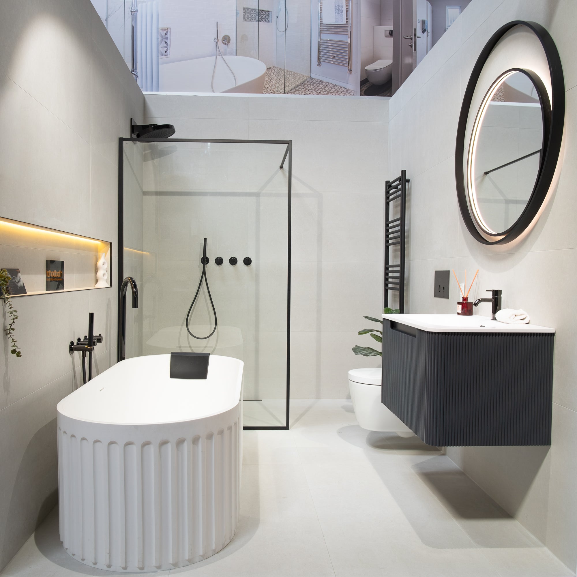 Ghent White 4D Porcelain Tile 60x120cm Antislip Matt