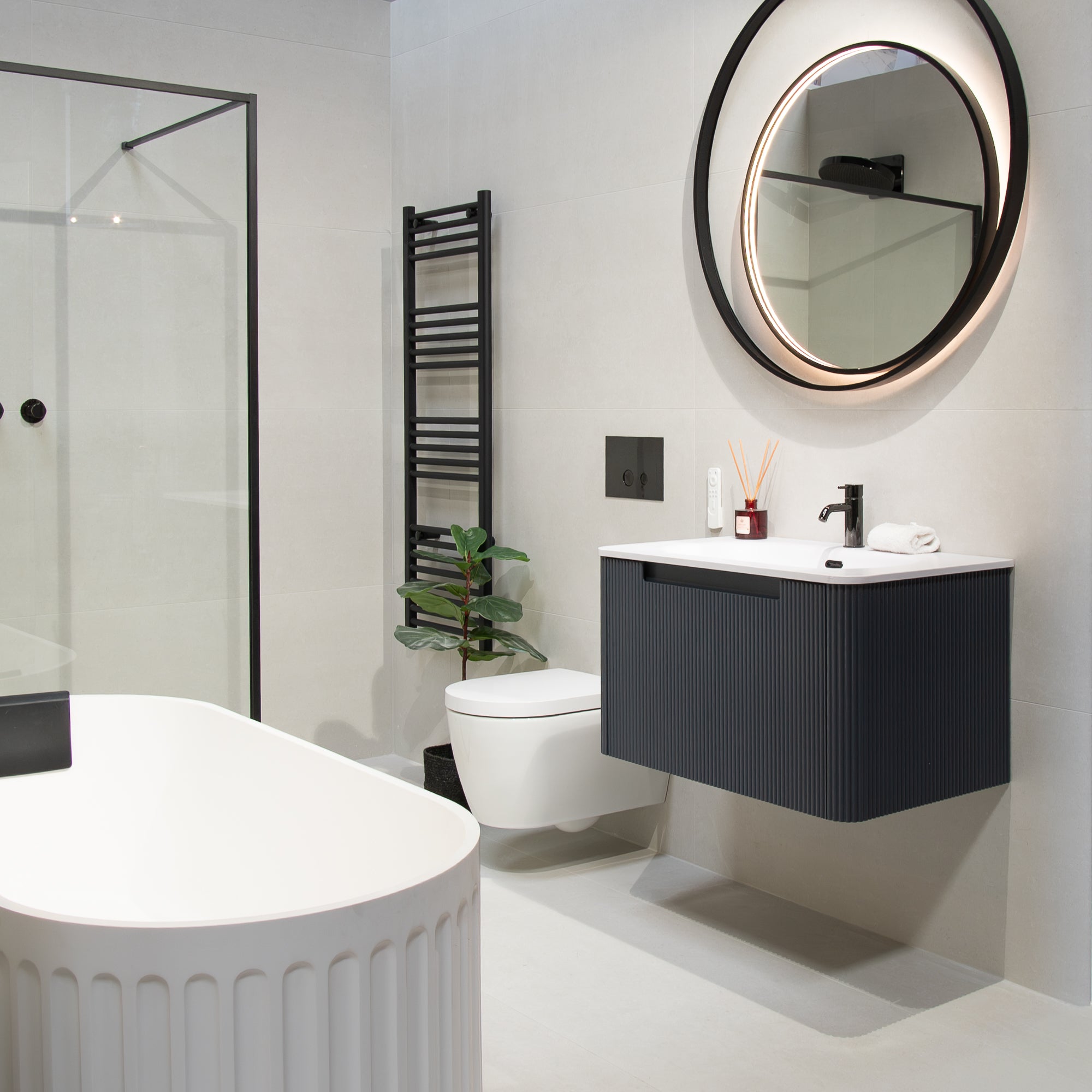 Ghent White 4D Porcelain Tile 60x120cm Antislip Matt