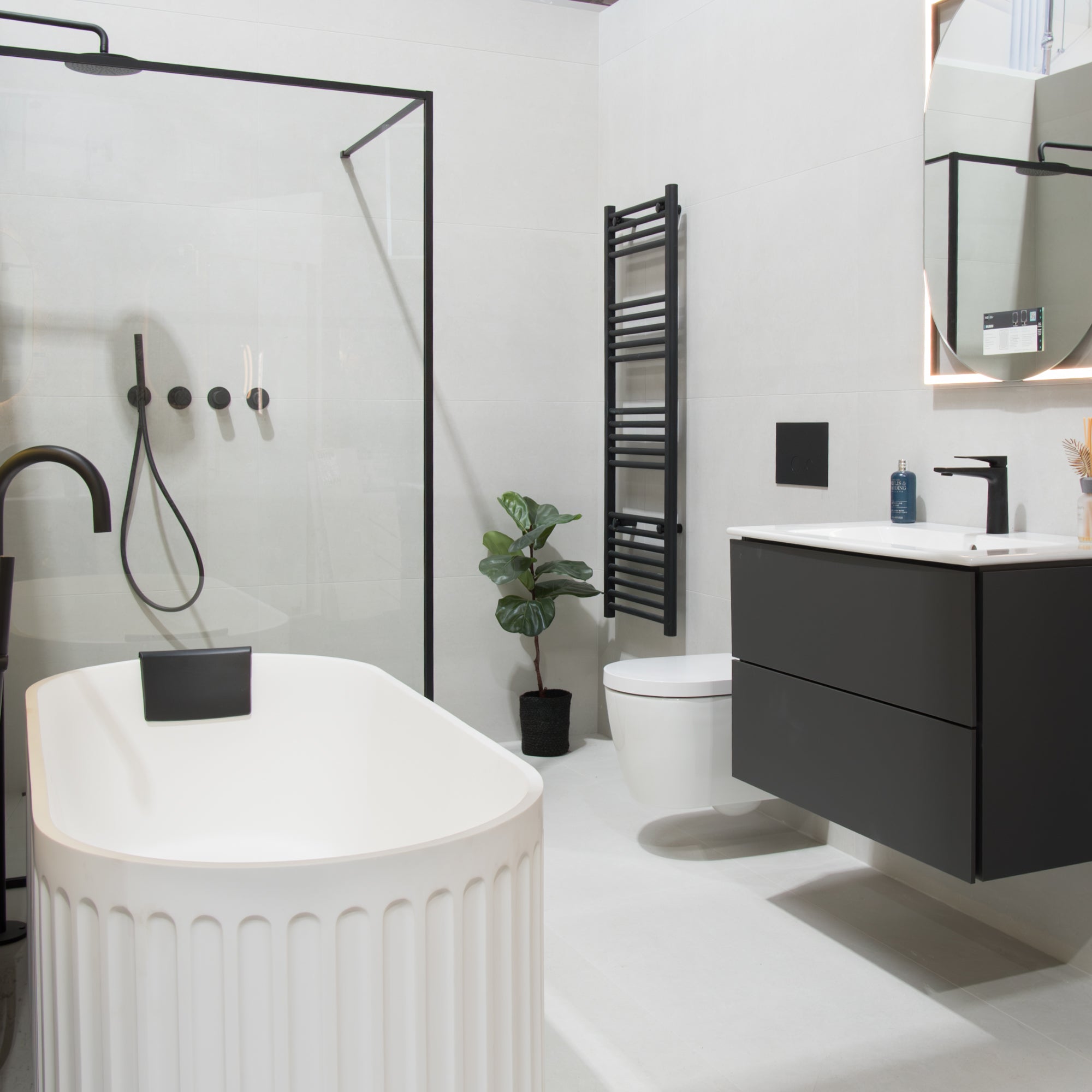 Ghent White Anti-Slip Porcelain Tile 60x120cm Matt