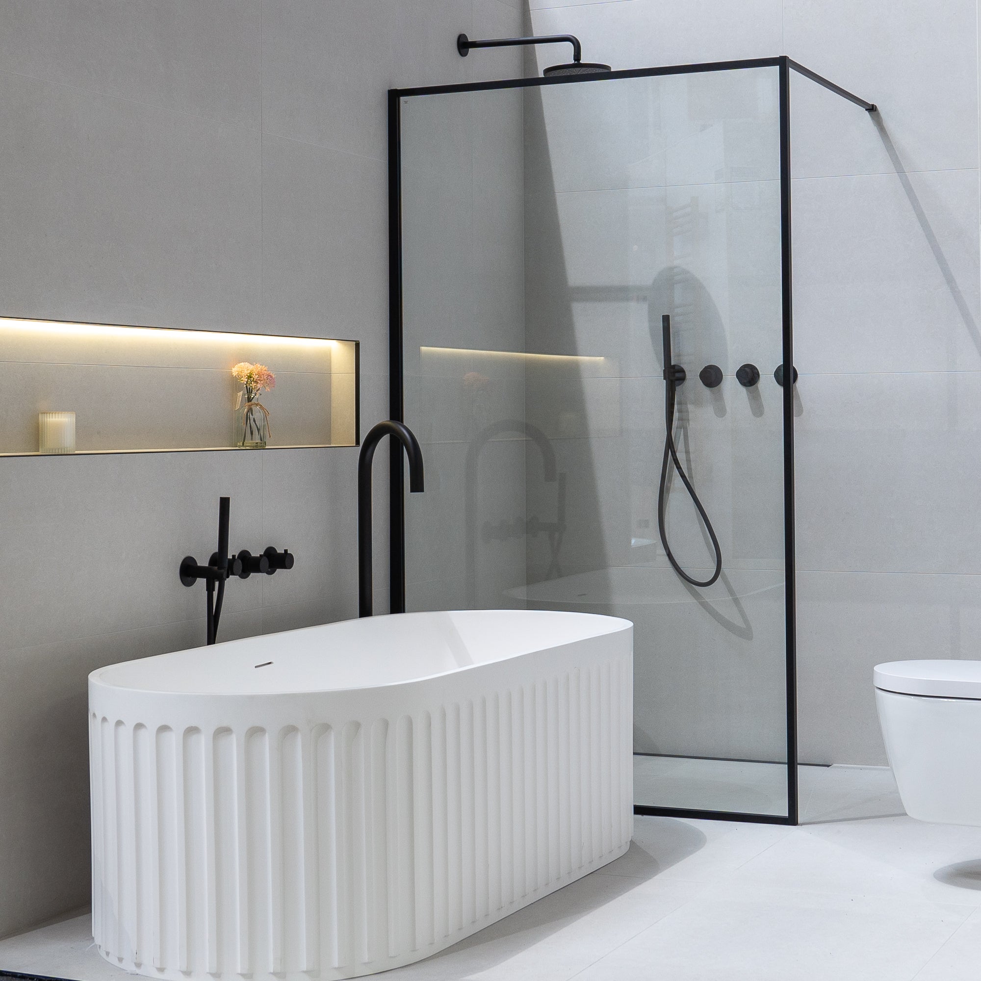 Ghent White Anti-Slip Porcelain Tile 60x120cm Matt