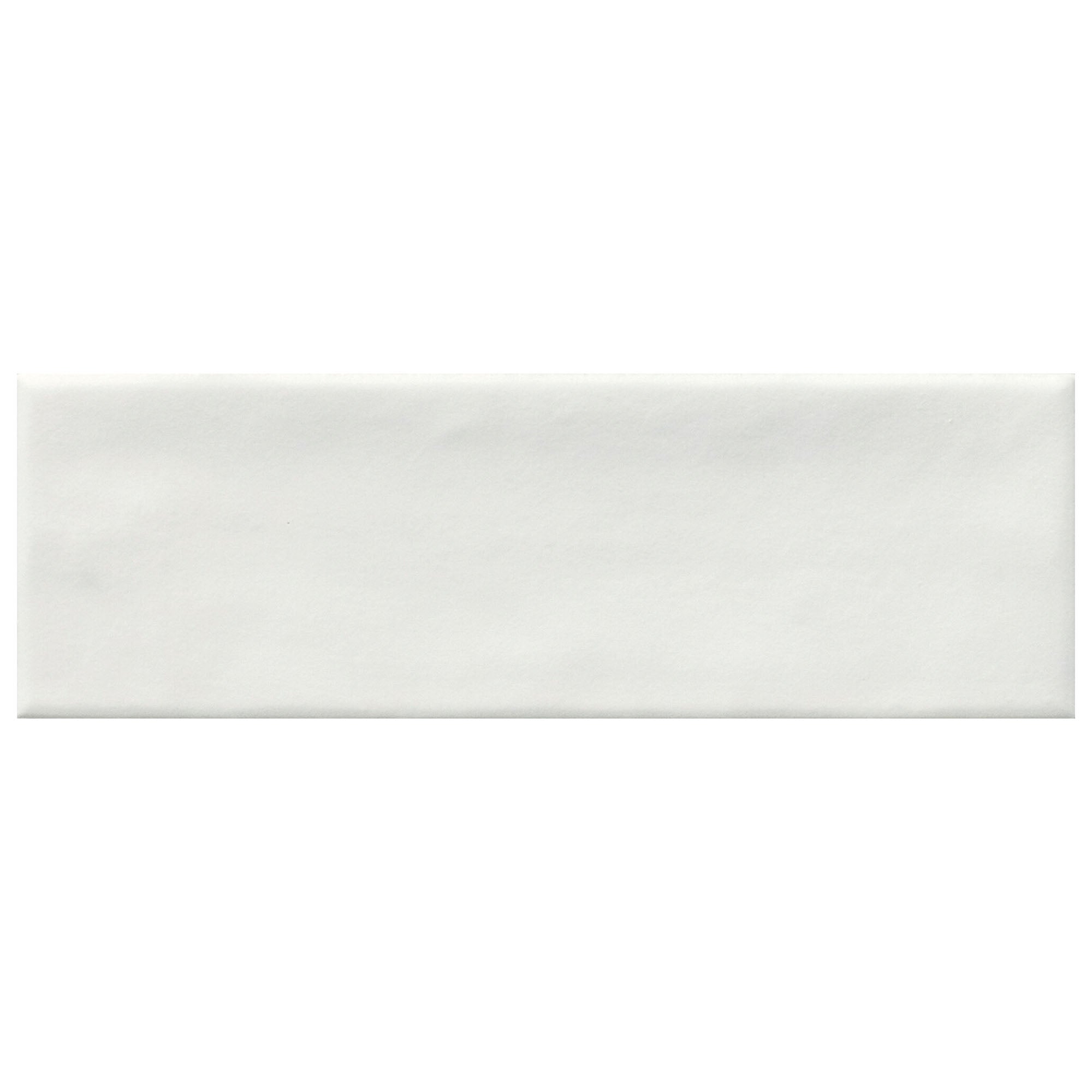 glint white porcelain wall tile 5x15cm matt