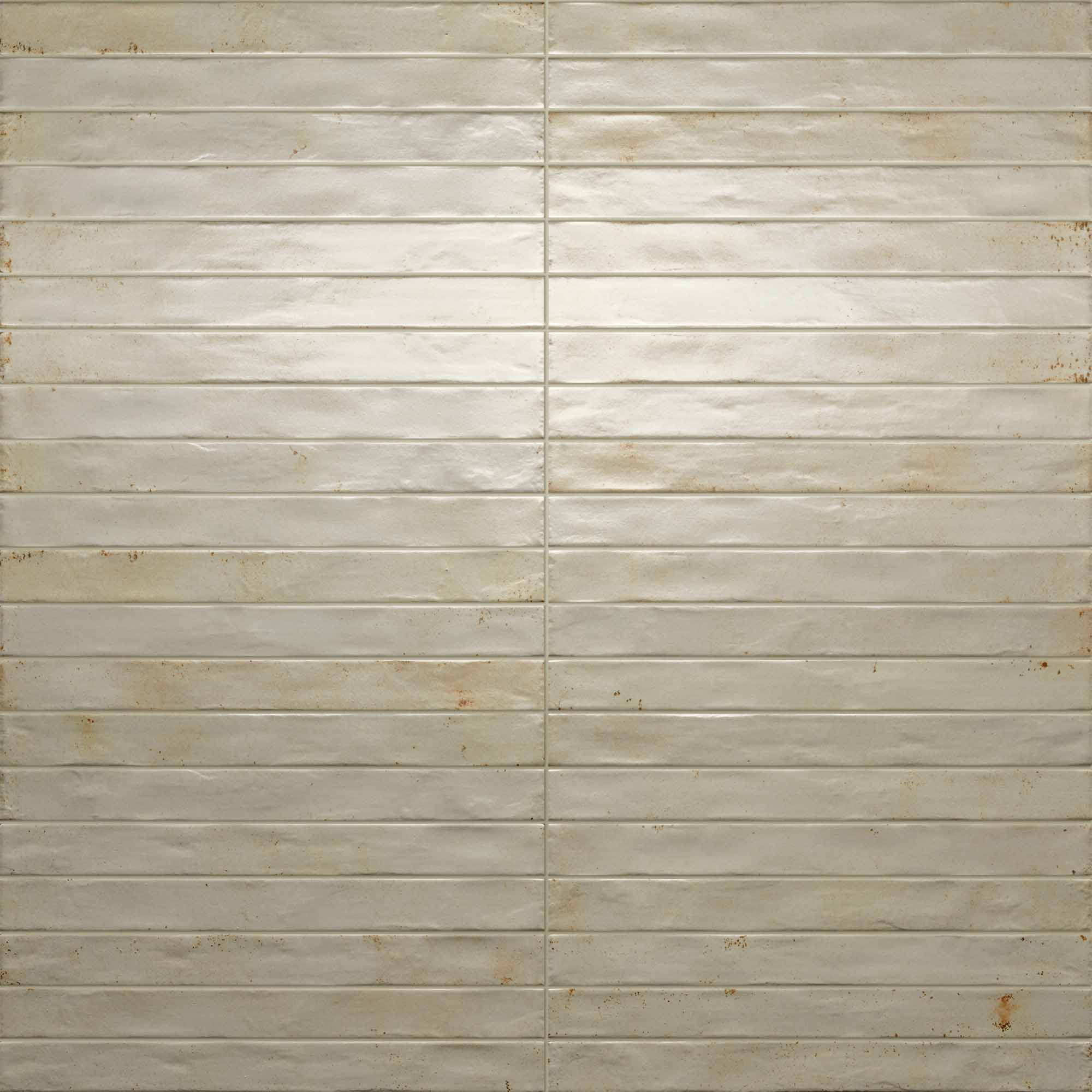 graffiti ivory brick porcelain wall tile 4.8x45cm matt