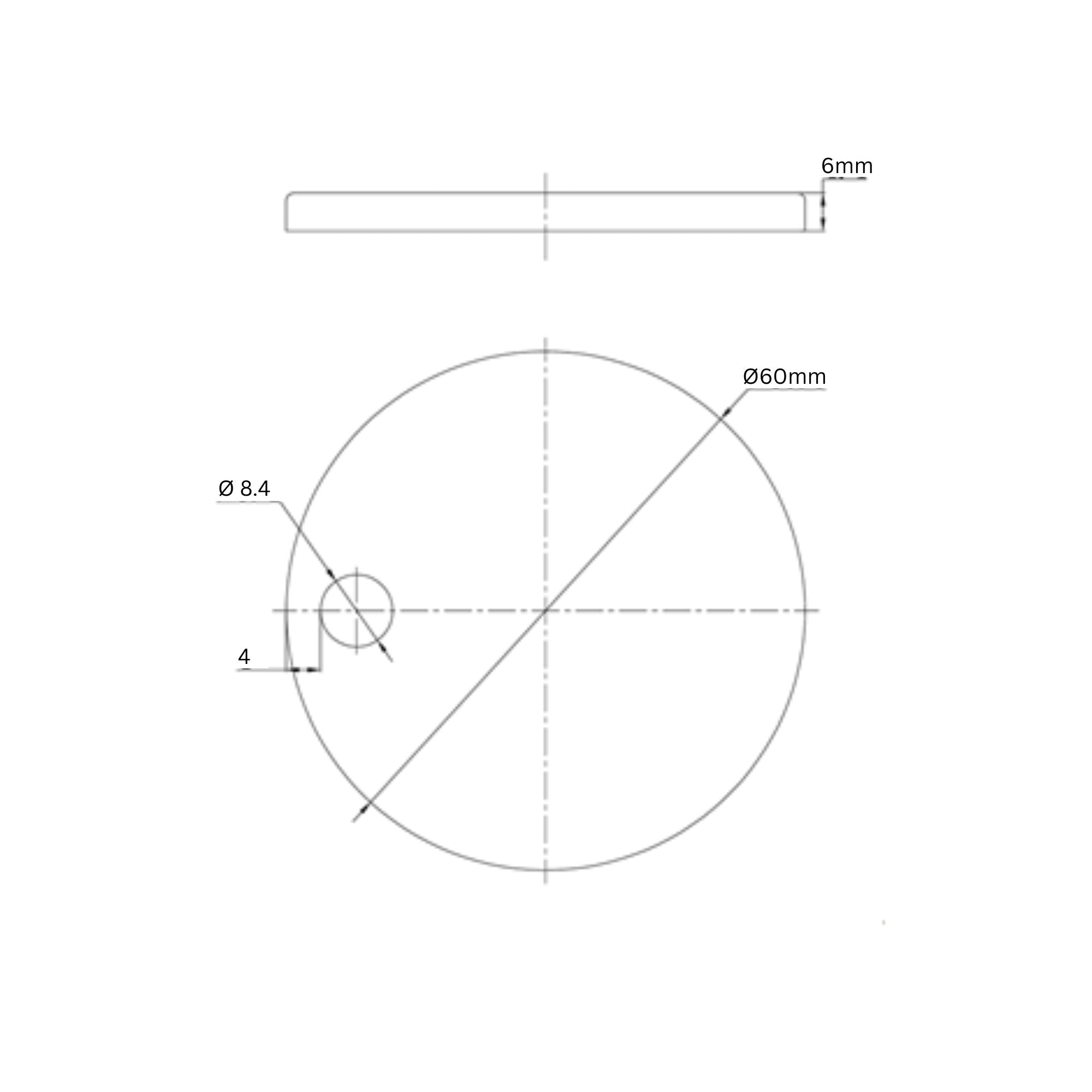 Granlusso 60mm Toilet Seat White Hinge Cover Caps Pair Deluxe Bathrooms
