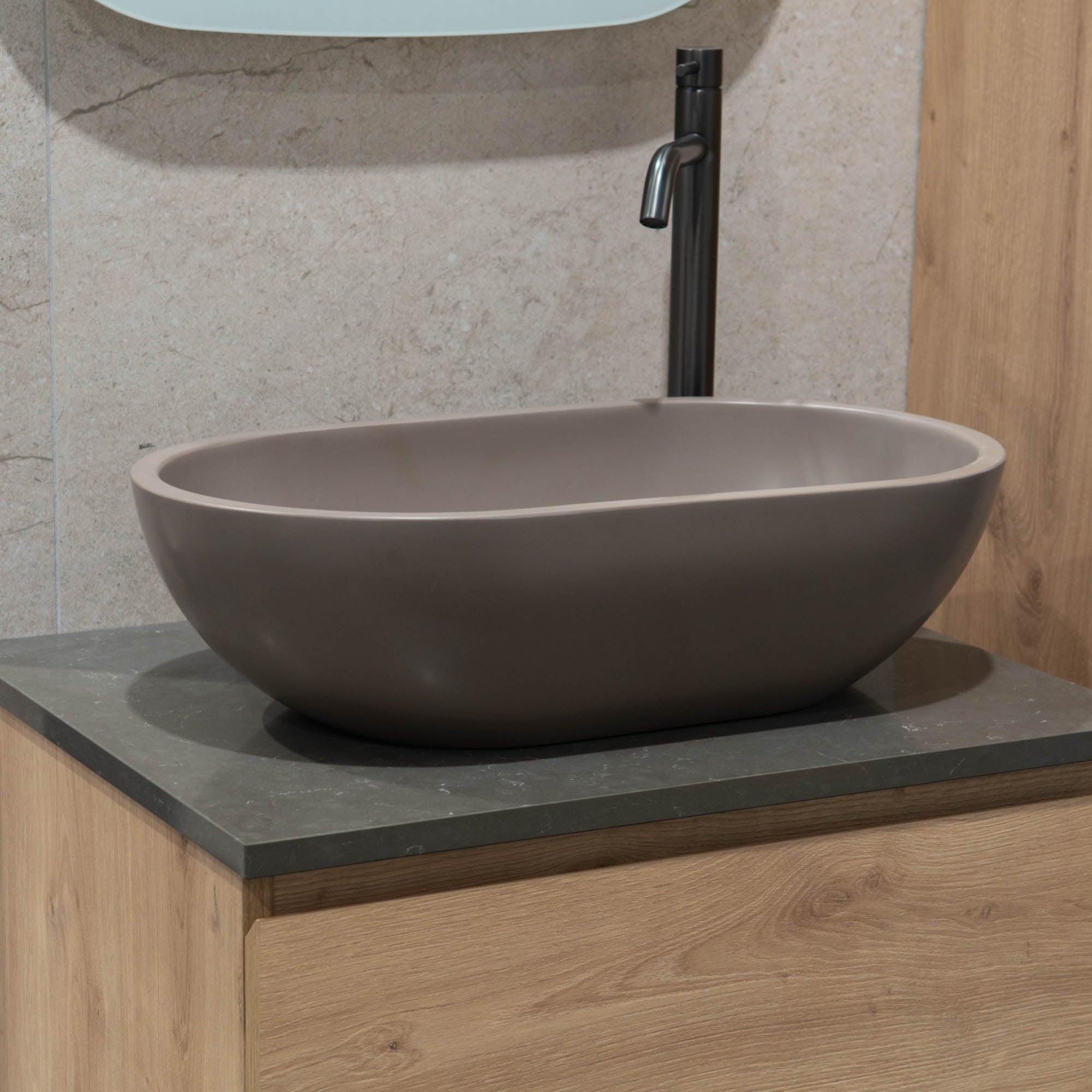 Granlusso Amalfi Earth Countertop Stone Basin Matt