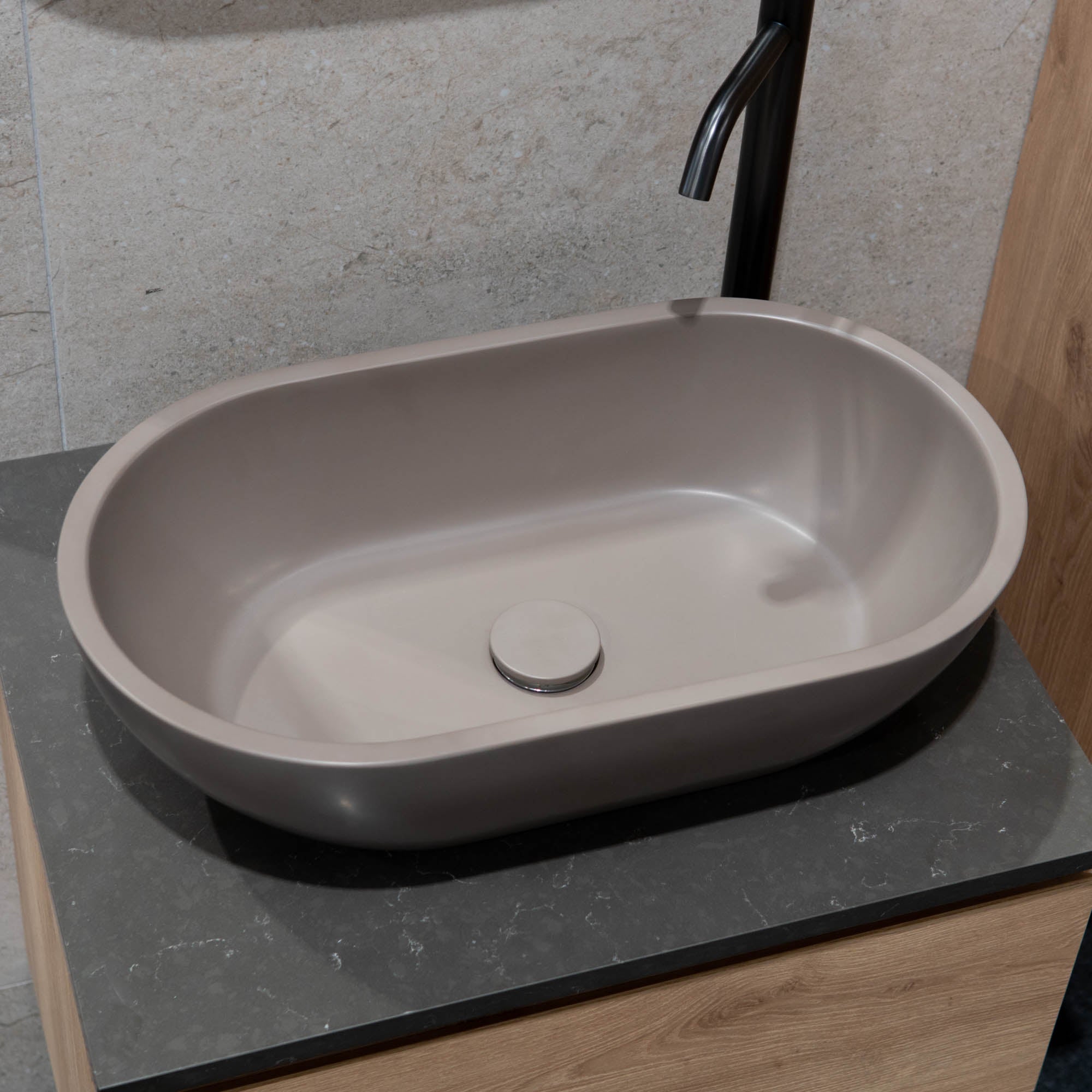 Granlusso Amalfi Earth Countertop Stone Basin Matt