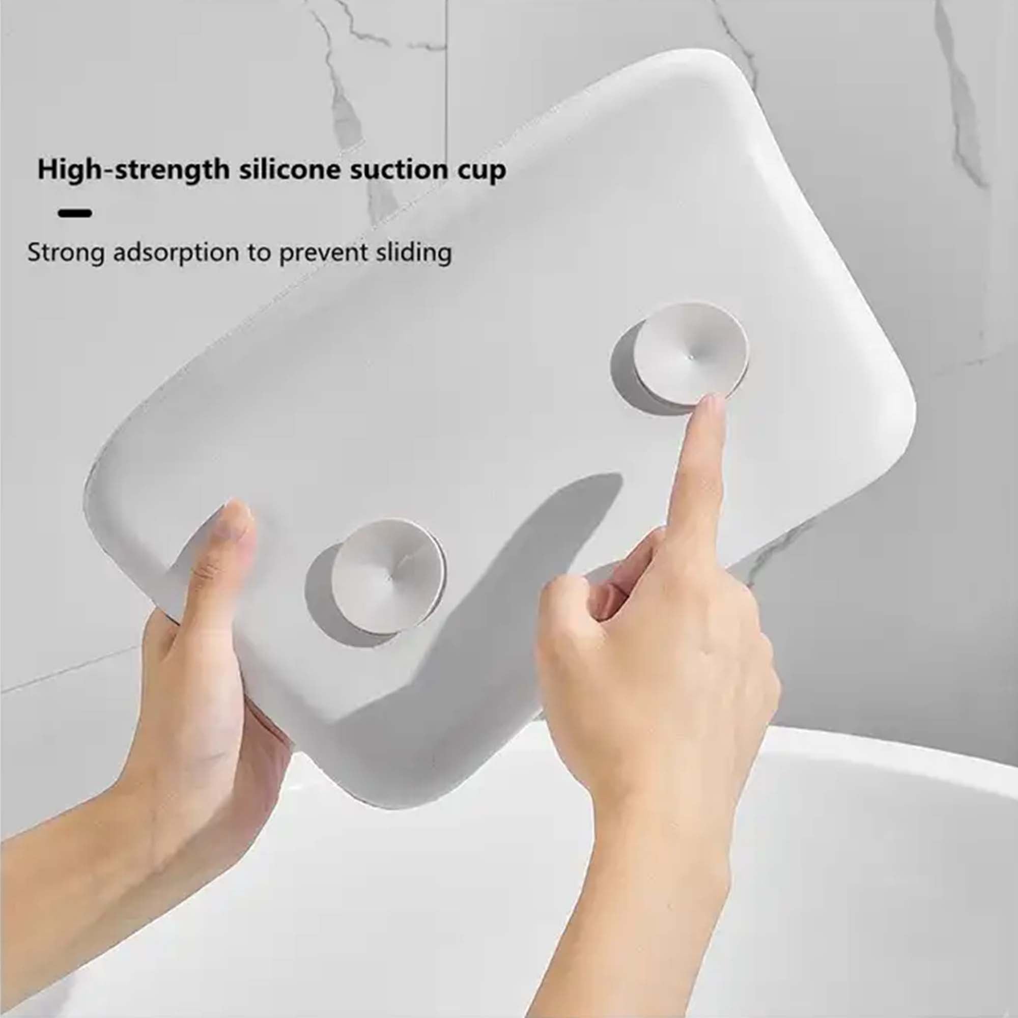 granlusso bath headrest pillow white