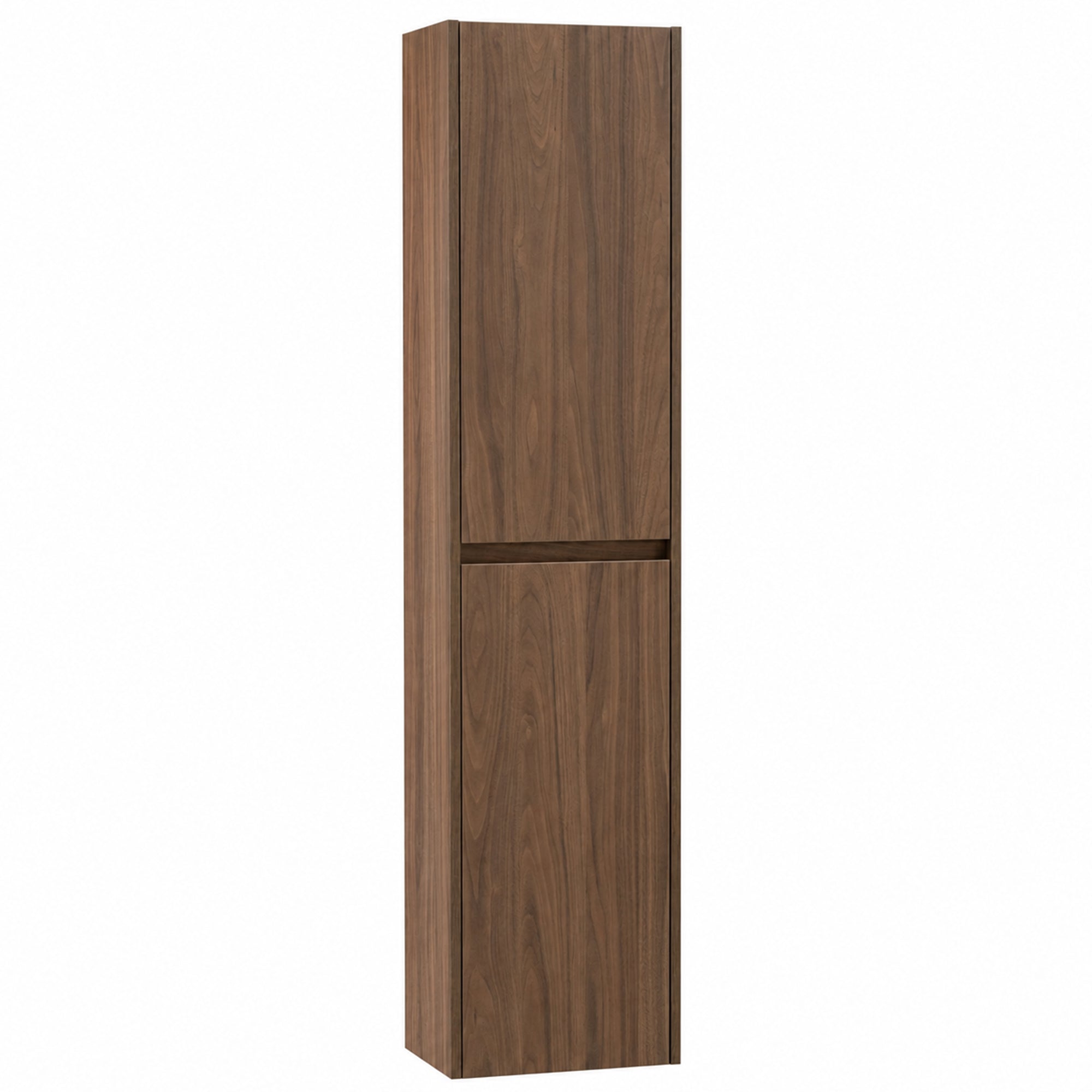 Granlusso Bologna Walnut Tallboy Unit - Wall Mounted