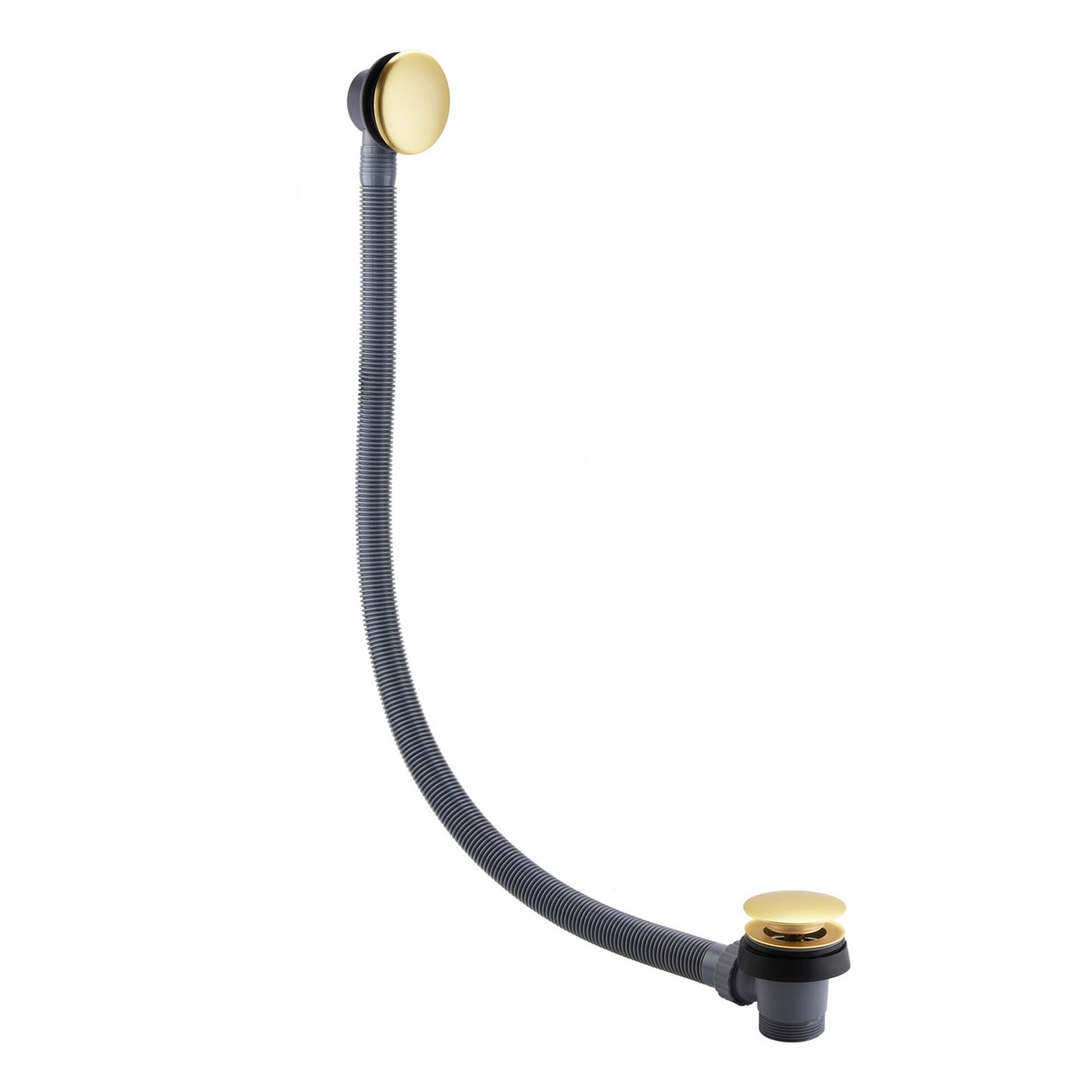 granlusso easy clean bath waste brushed brass