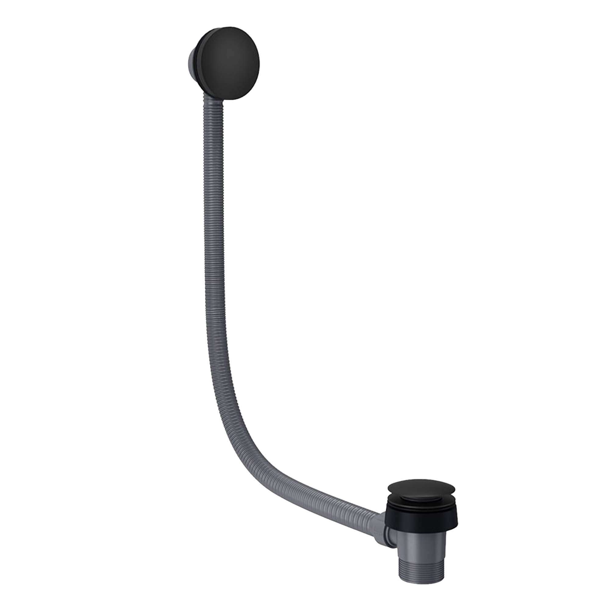 granlusso easy clean bath waste matt black